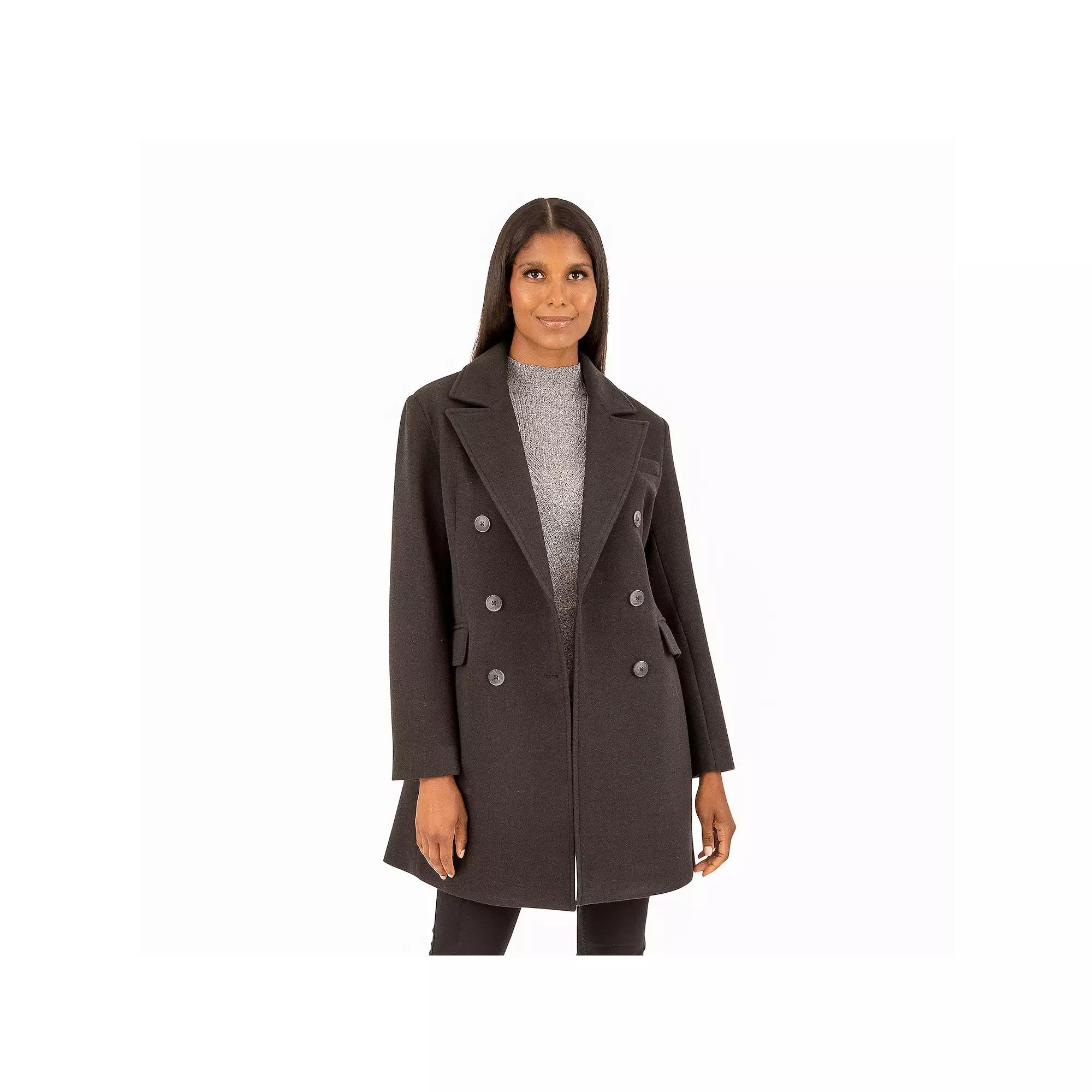 Women's Fleet Street Faux Wool Melange Coat,  Product Image