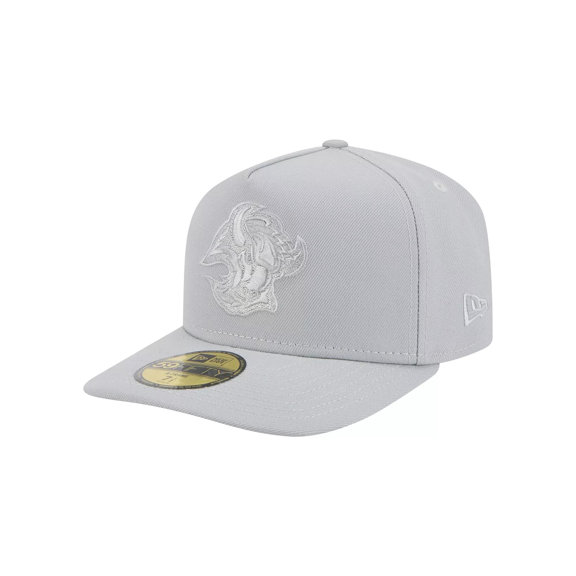 Men's New Era Gray Buffalo Sabres Color Pack A-Frame 59FIFTY Fitted Hat, Size: 7 1/8, Grey Product Image