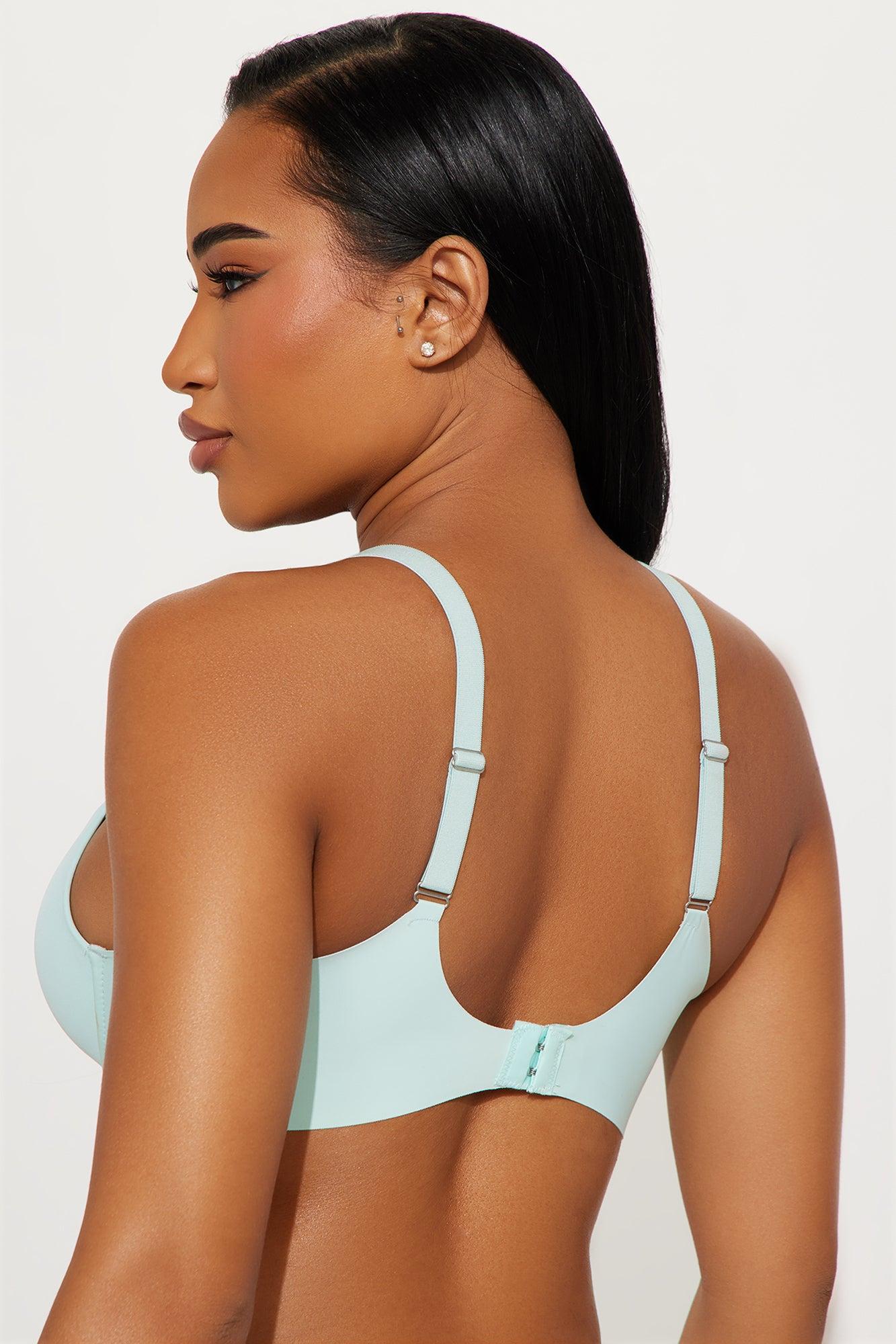 Smooth Like That Lightly Lined Scuba Demi Bra - Blue Product Image