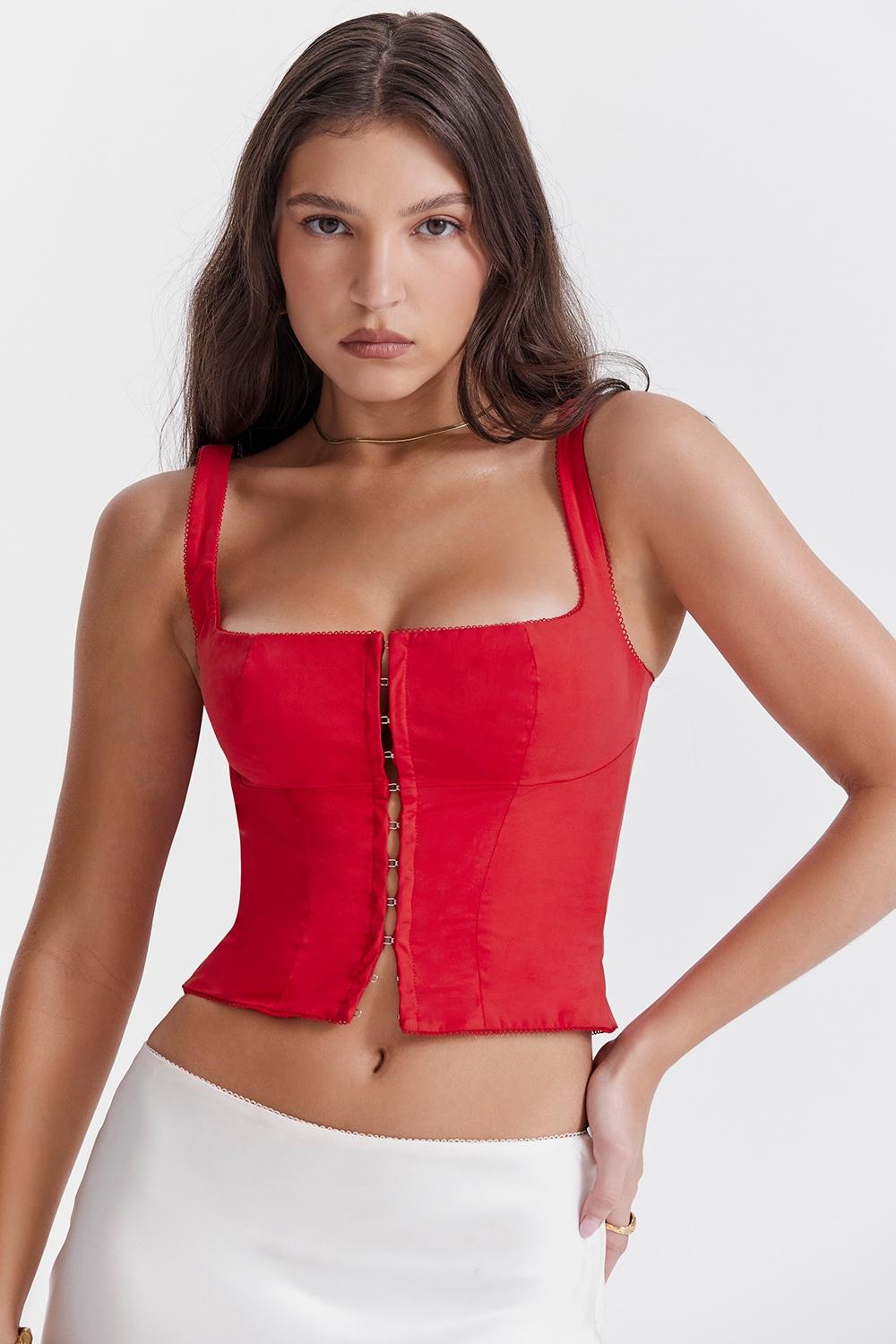 Pia  cherry corset Product Image