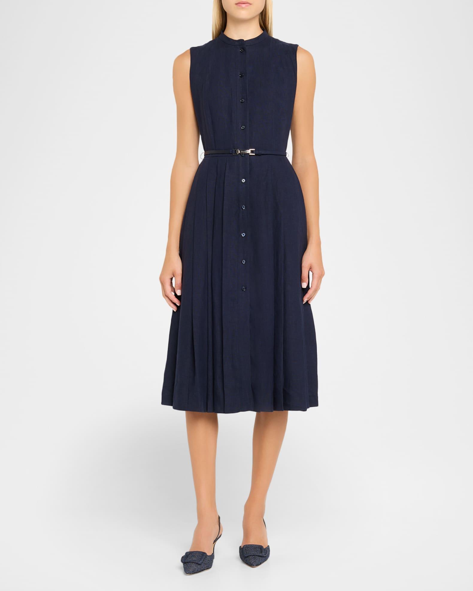 Maysli Chambray Buckle Slingback Pumps Product Image