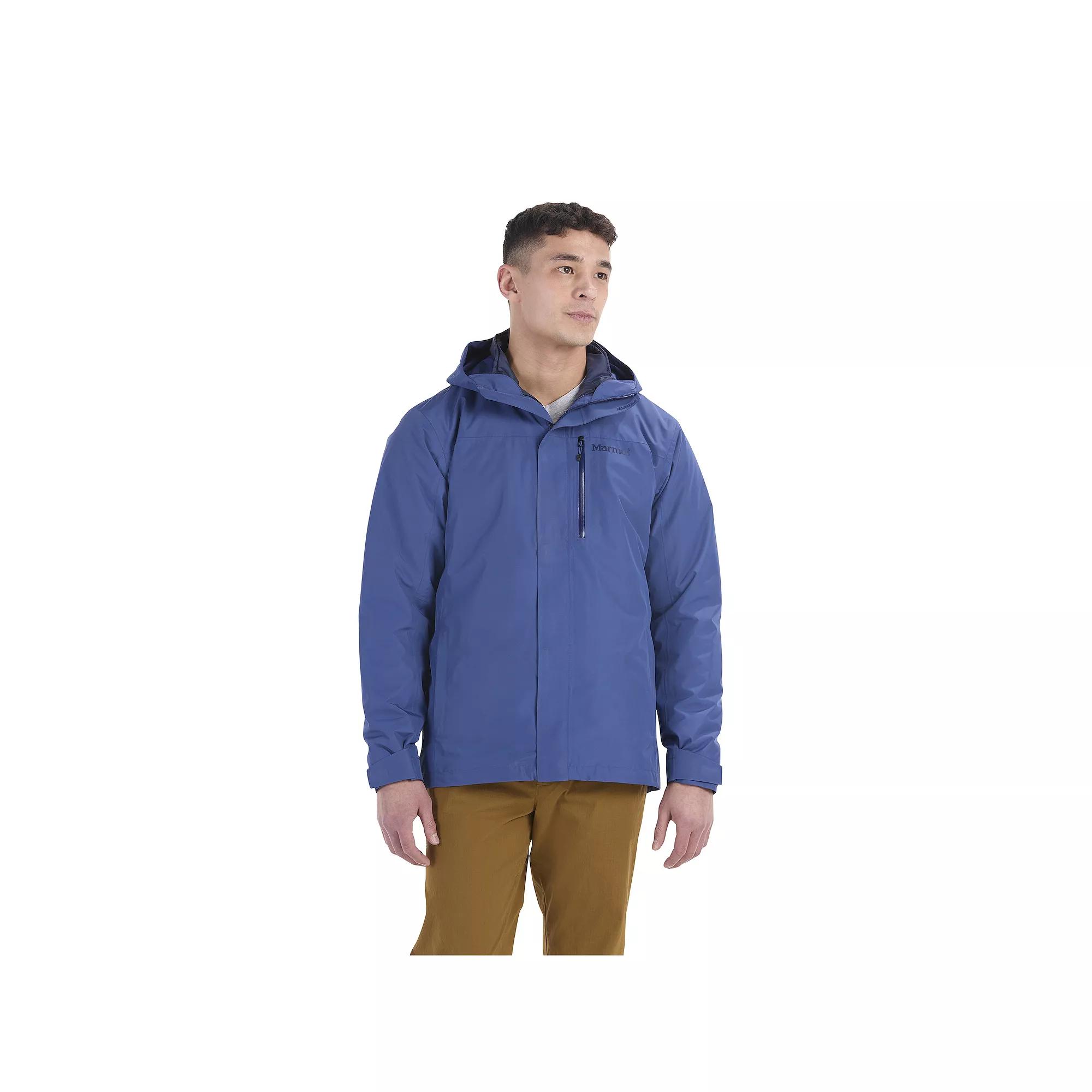 Men's Marmot Ramble 2-In-1 Hooded Rain Jacket, Size: Medium, Twilight Blue Product Image