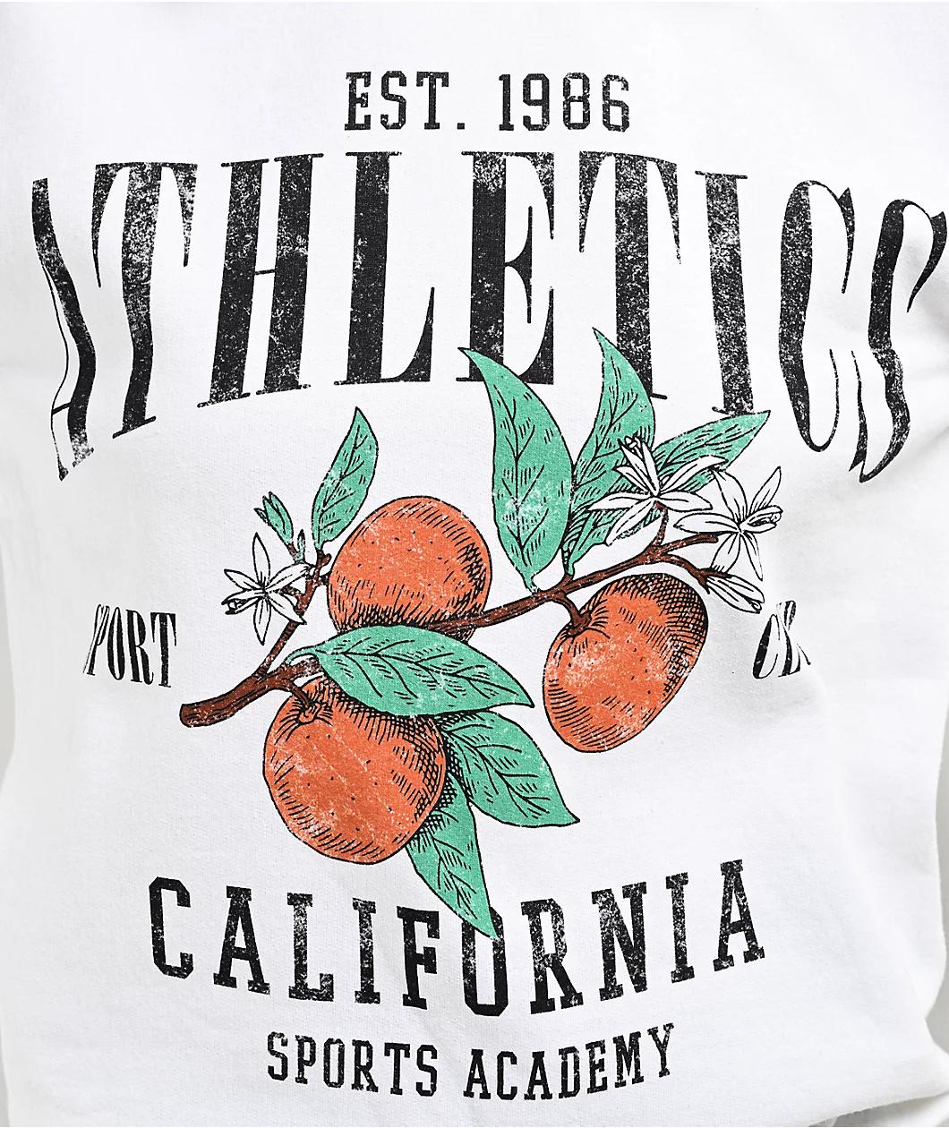 Goodie Two Sleeves California White Pigment Crewneck Sweatshirt Product Image