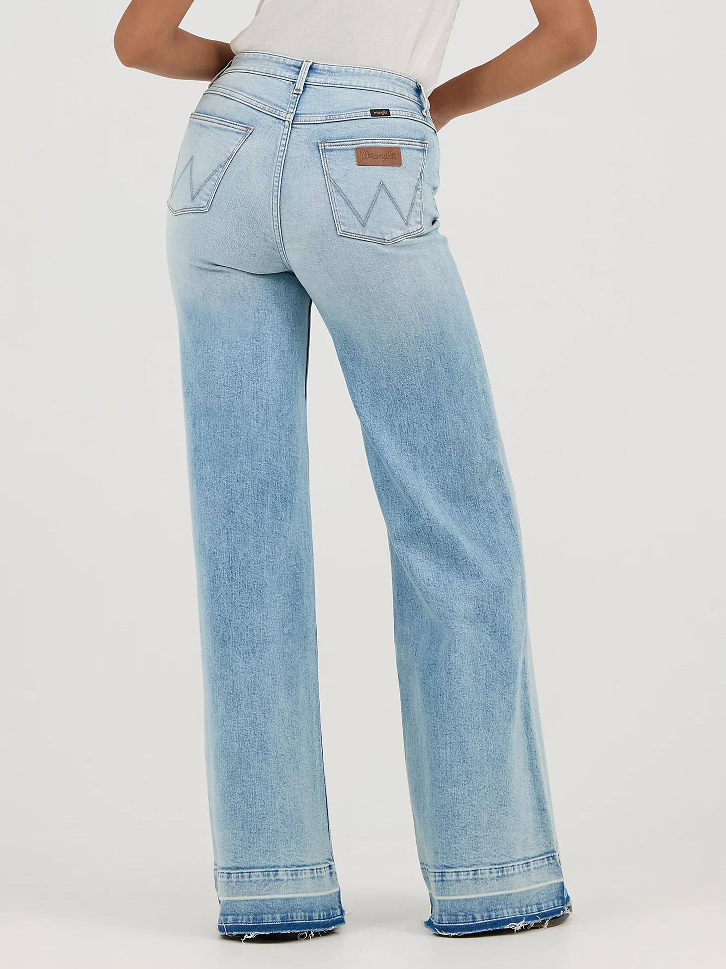 Women's High Rise Wide Leg Jean | Women's JEANS | Wrangler® Product Image