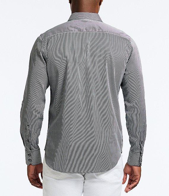 Robert Graham Striped Perspective Stretch Long Sleeve Woven Shirt Product Image