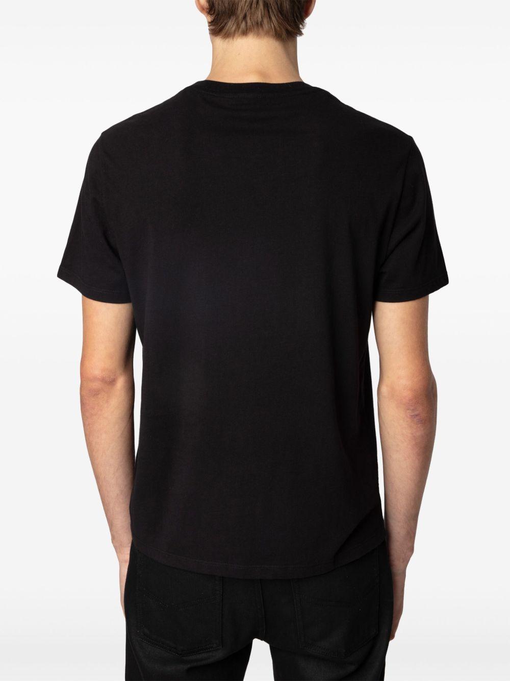 logo-embroidered organic cotton T-shirt Product Image