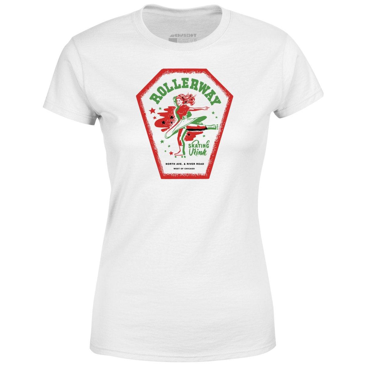 Rollerway - Chicago, IL - Vintage Roller Rink - Women's T-Shirt Female Product Image