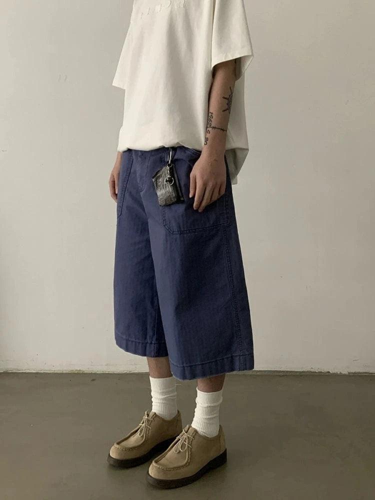 RT No. 19512 FRENCH BLUE LONG SHORTS Product Image