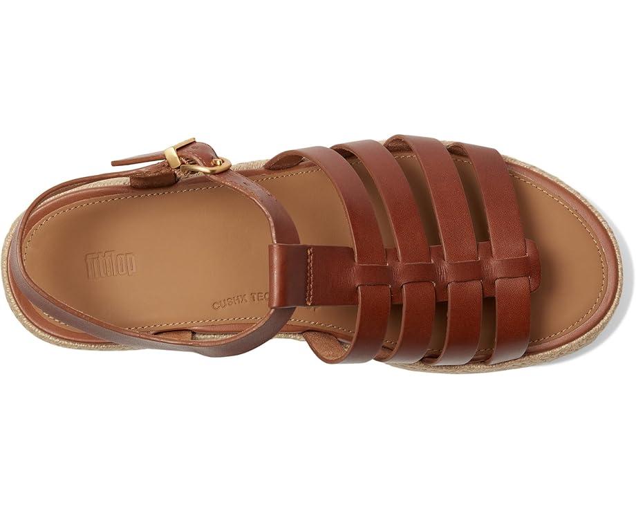 Platfforms Leather/Cork Heeled Ankle-Strap Sandals Product Image