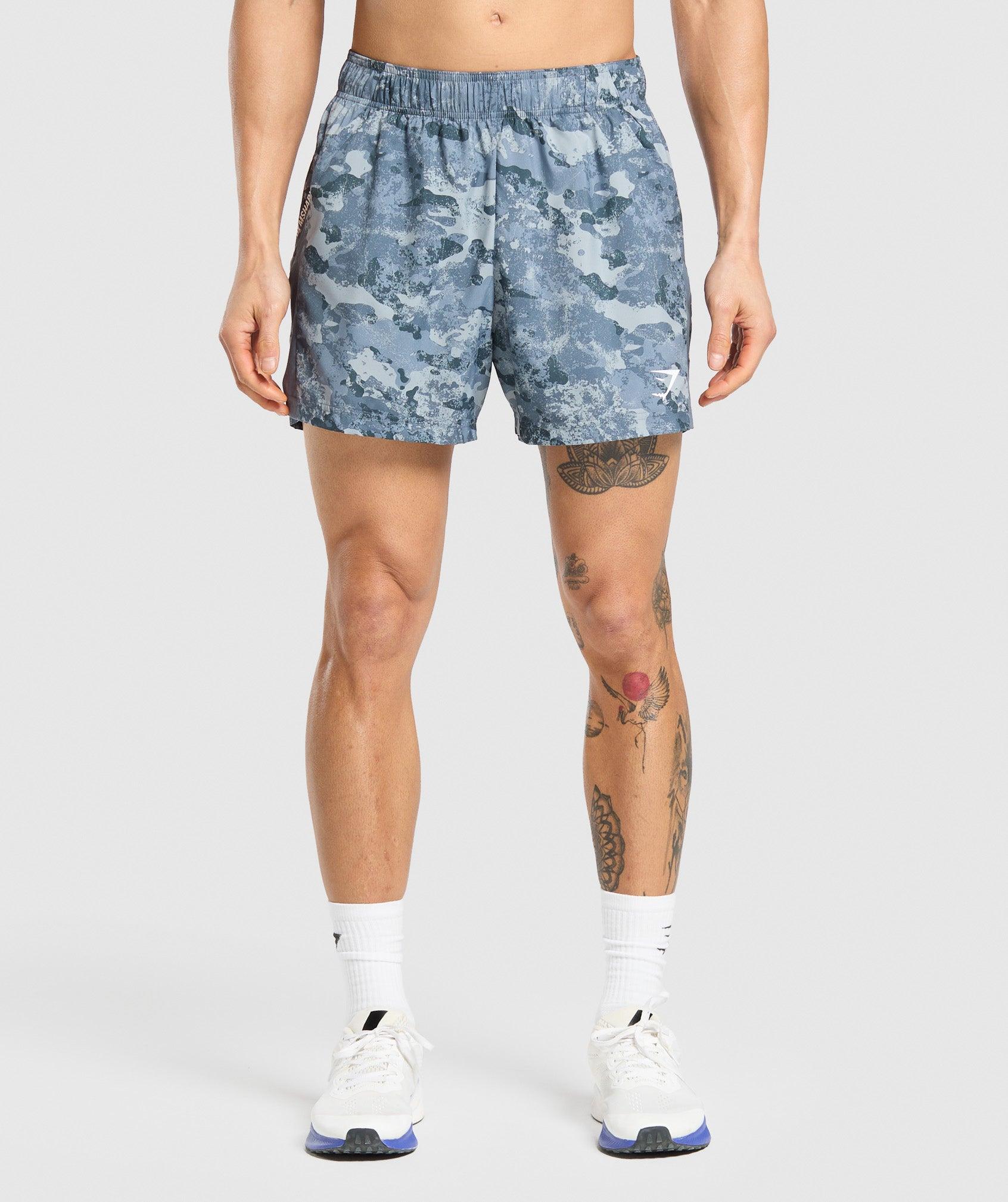 Gymshark Sport 5" Shorts - Denim Grey/Iron Blue Male Product Image