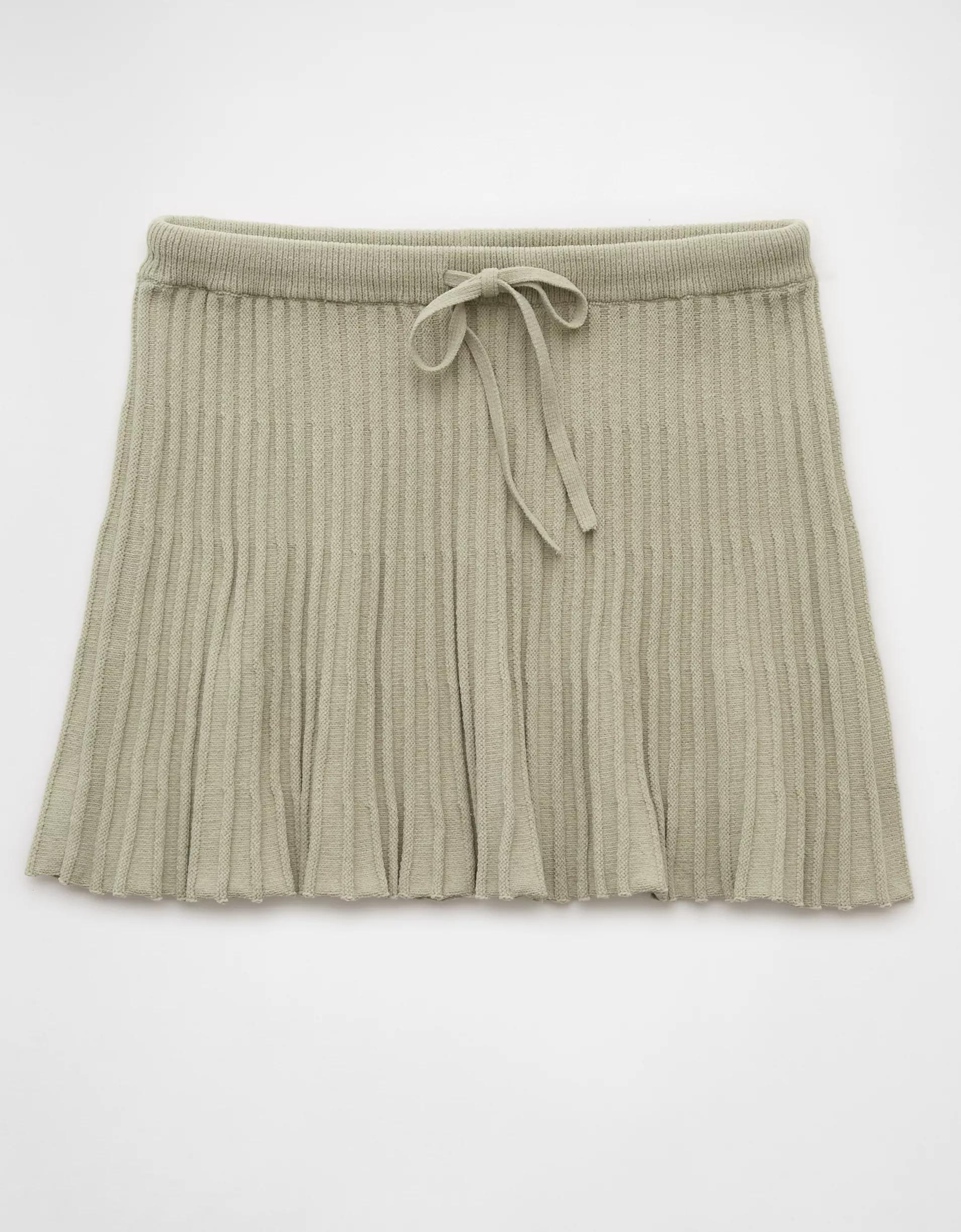 AE Ribbed Knit Mini Skirt Product Image