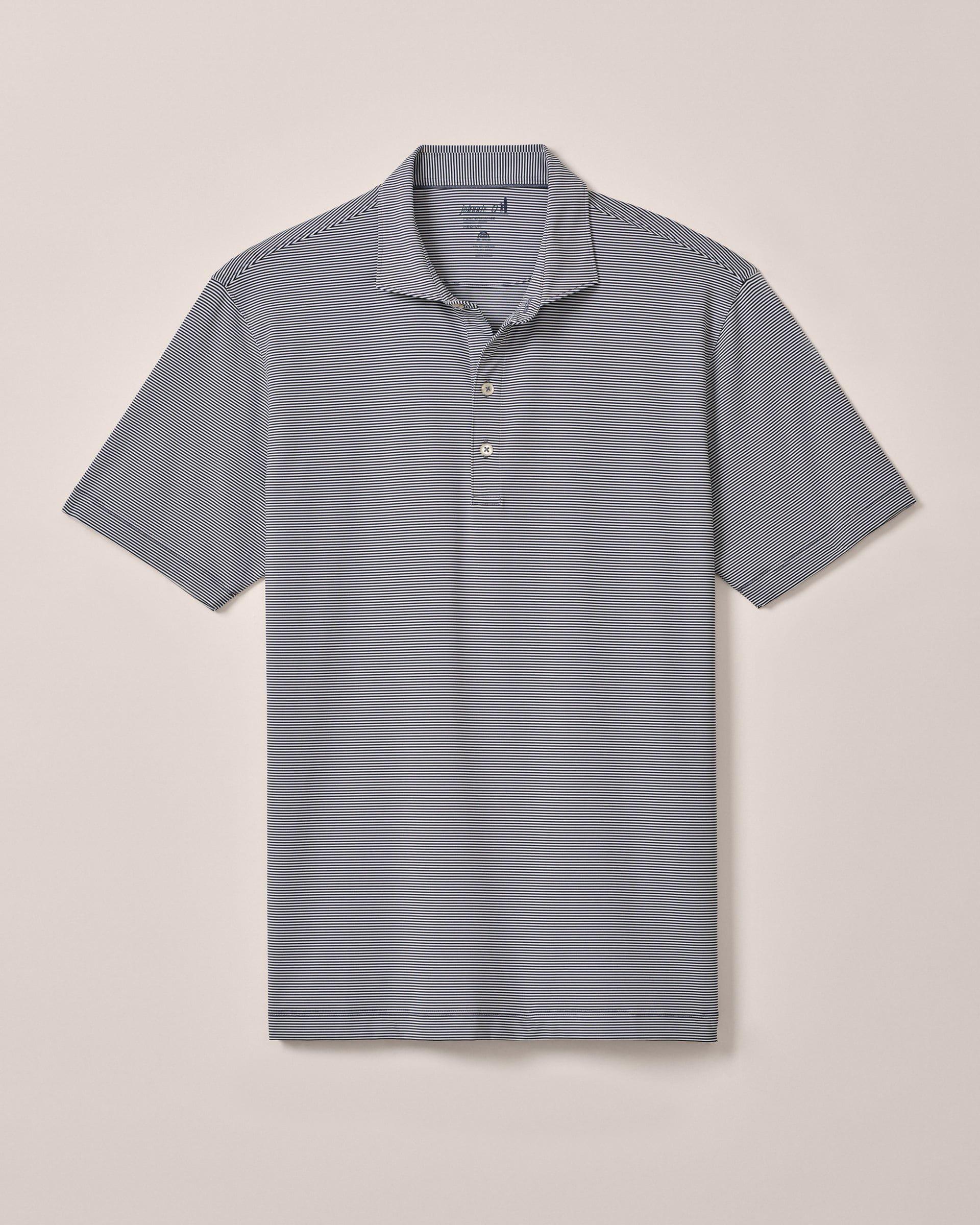 PerryGolf Performance Jersey Polo - Lyndonn Stripe Product Image