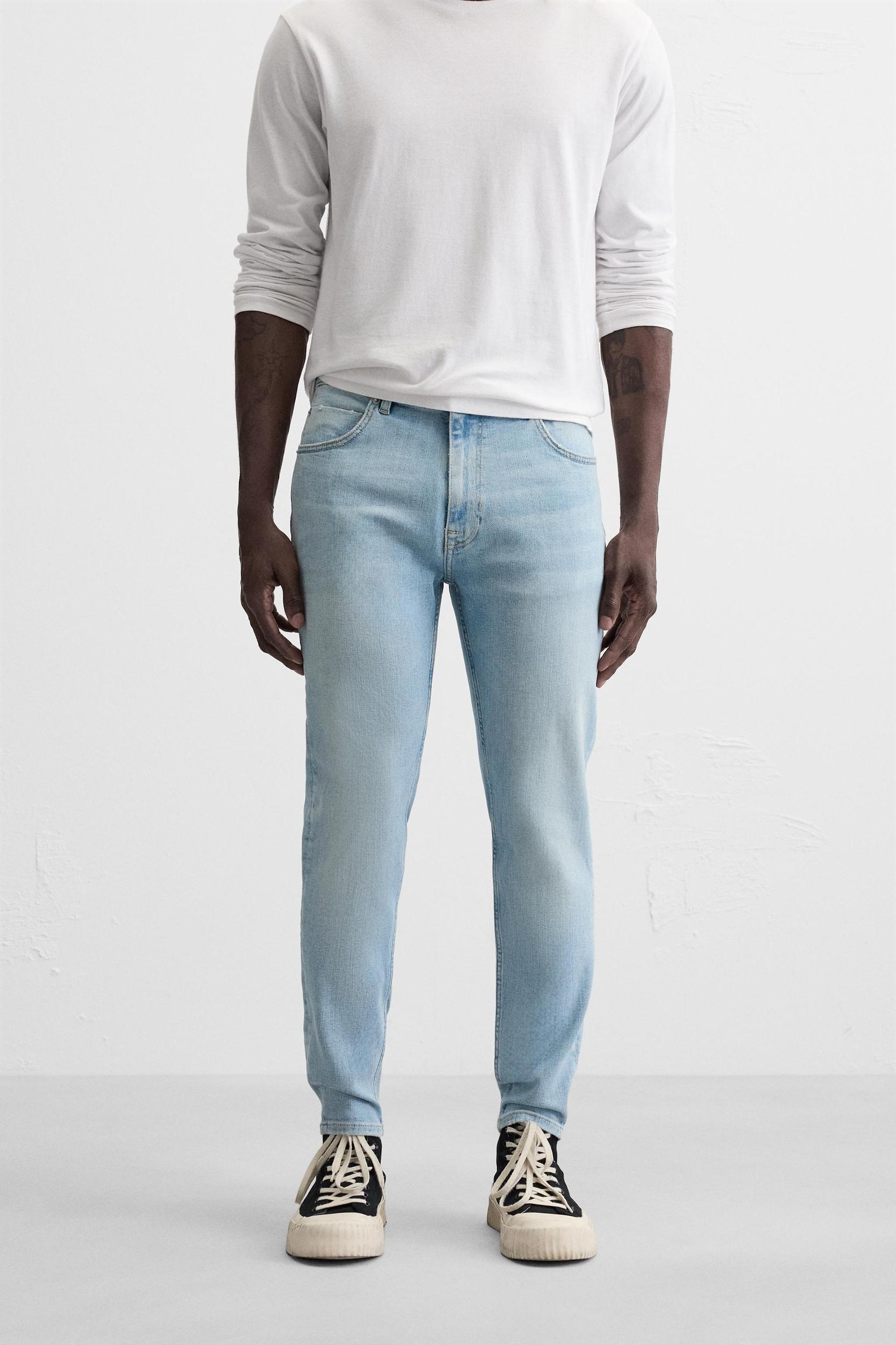 SKINNY FIT CROPPED JEANS Product Image