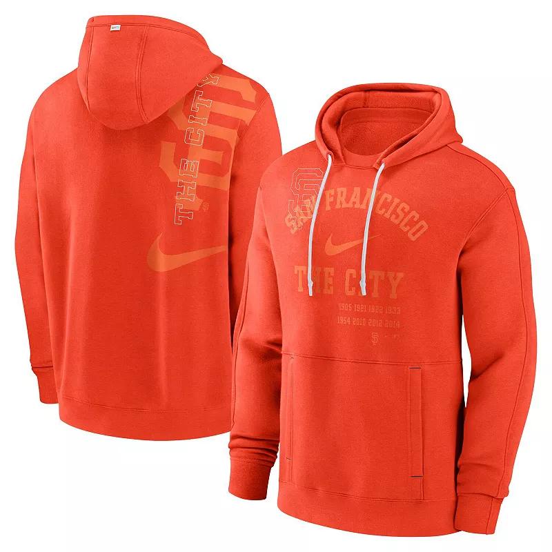 Men's Nike Orange San Francisco Giants Statement Ball Game Pullover Hoodie, Size: Small Product Image