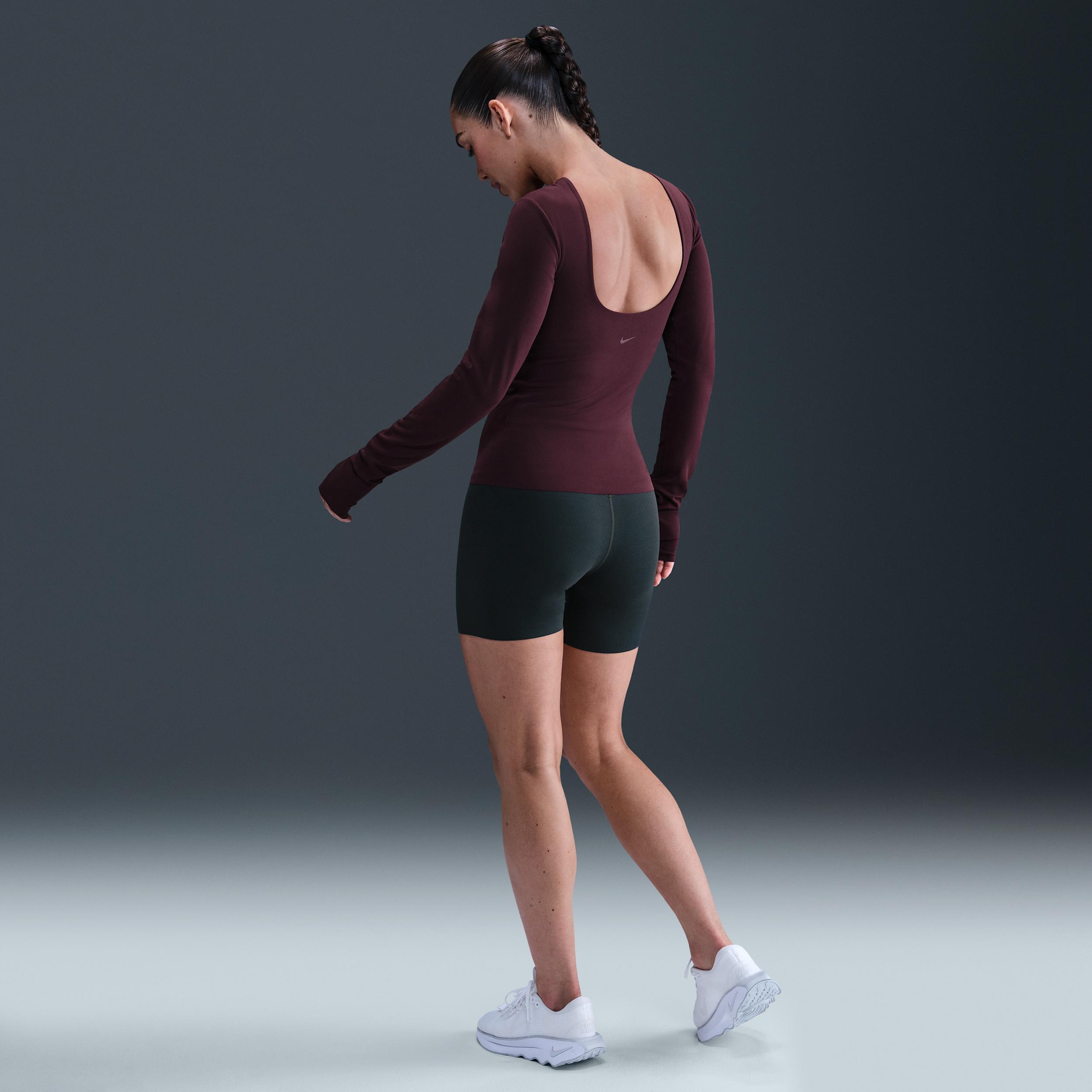 Nike Womens Zenvy High-Waisted 5 Biker Shorts | FN3156-390 Product Image