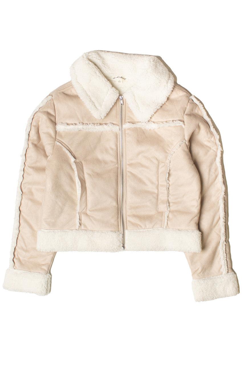 Faux Sherpa Suede Jacket Product Image