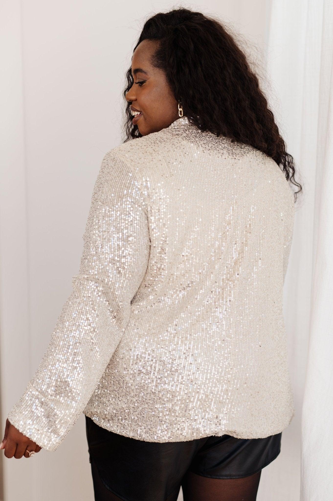 I Know You're Busy Sequin Blazer (Online Exclusive) Product Image