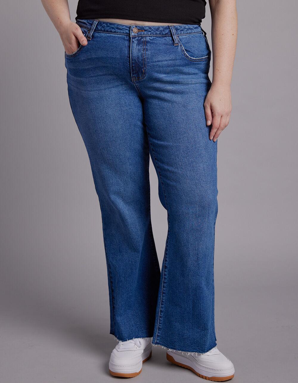 RSQ Womens Low Rise Flare Jeans - MEDIUM WASH Product Image