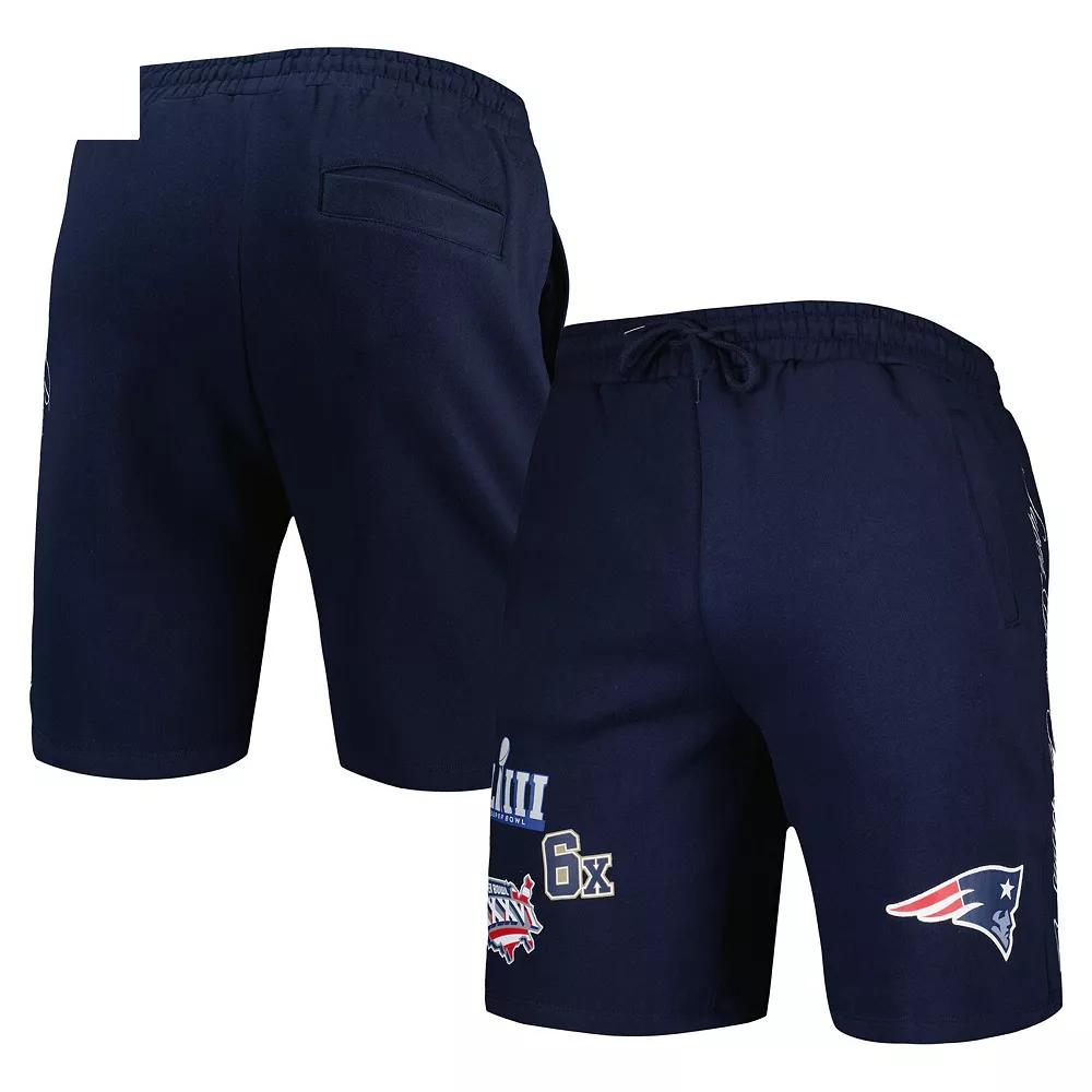 Men's New Era Navy New England Patriots Historic Champs Shorts,  Product Image