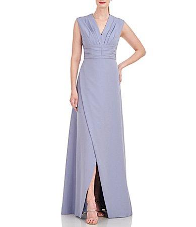 Womens Melora Crepe V-Neck Gown Product Image