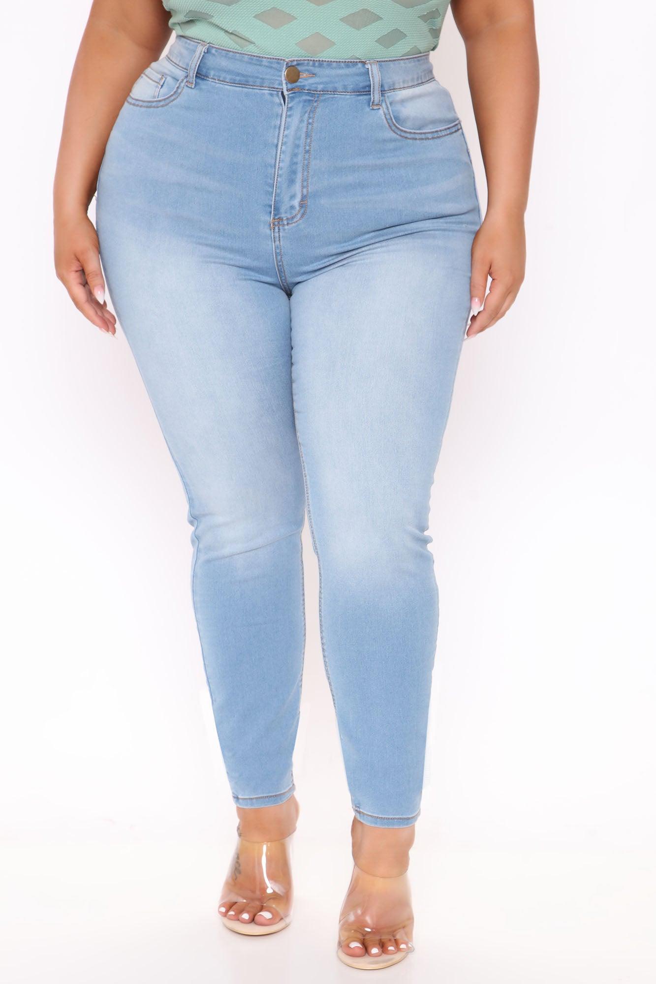 Alexa High Rise Booty Lifter Skinny Jeans - Light Blue Wash Product Image