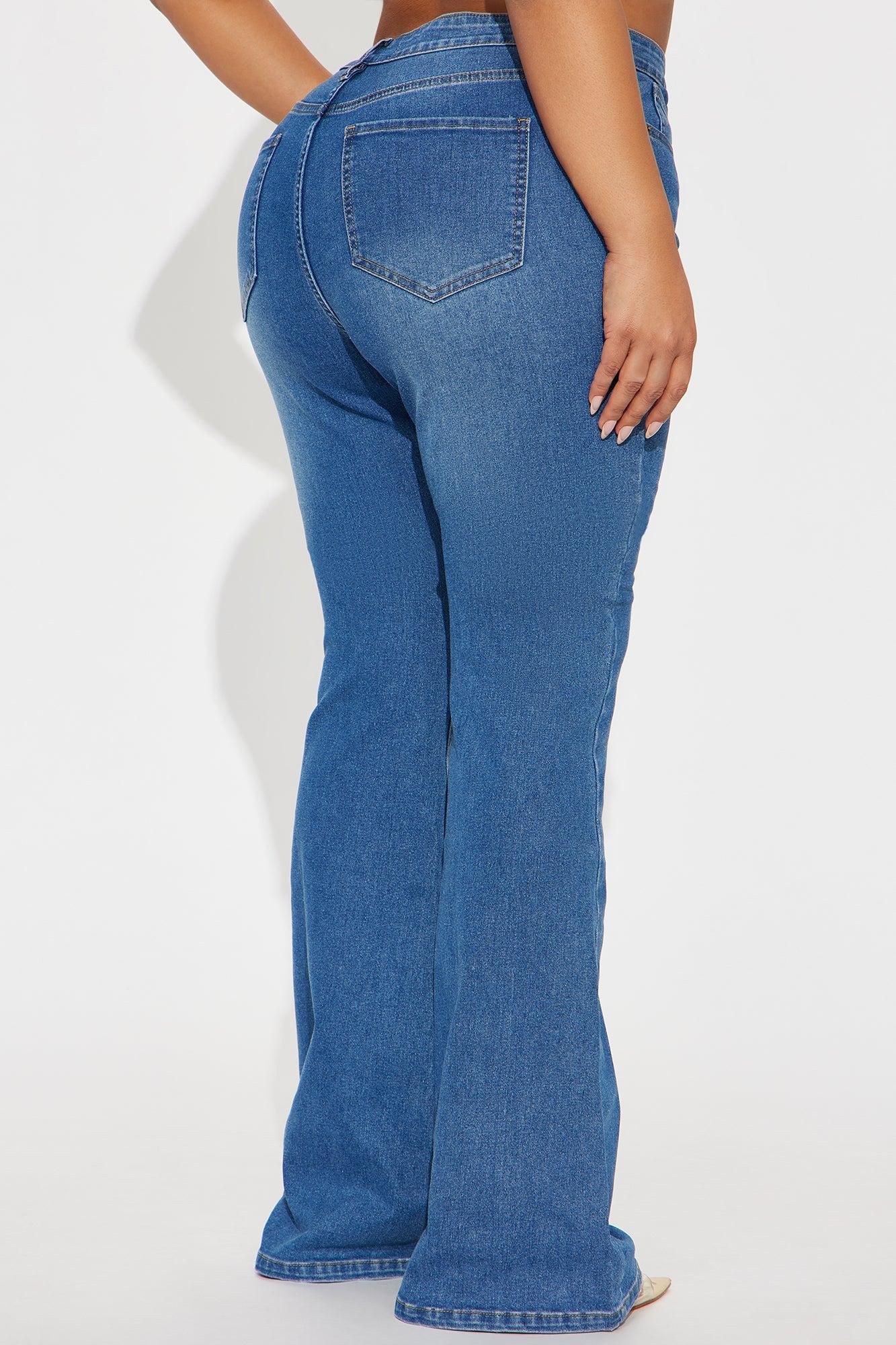Tall Tucson High Rise Stretch Flare Jeans - Medium Wash Female Product Image