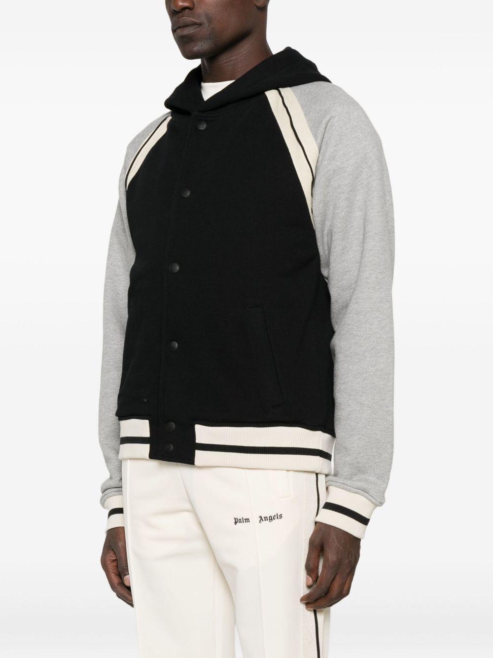 hooded baseball jacket Product Image