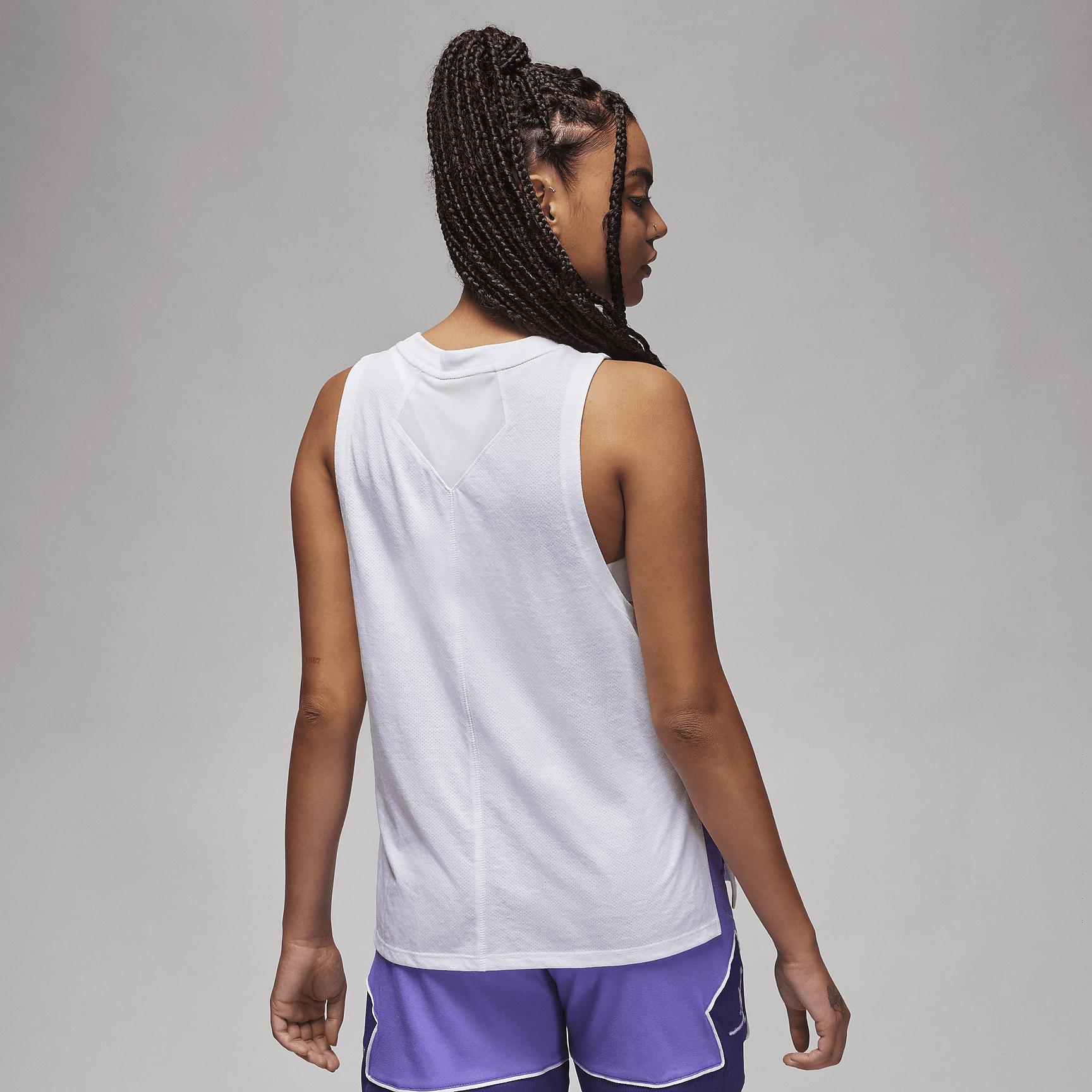 Jordan Womens Jordan Sport Diamond Tank - Womens White Product Image