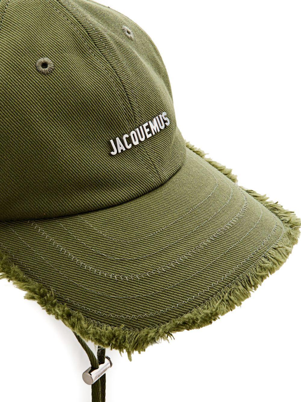 fringed topstitched cap Product Image