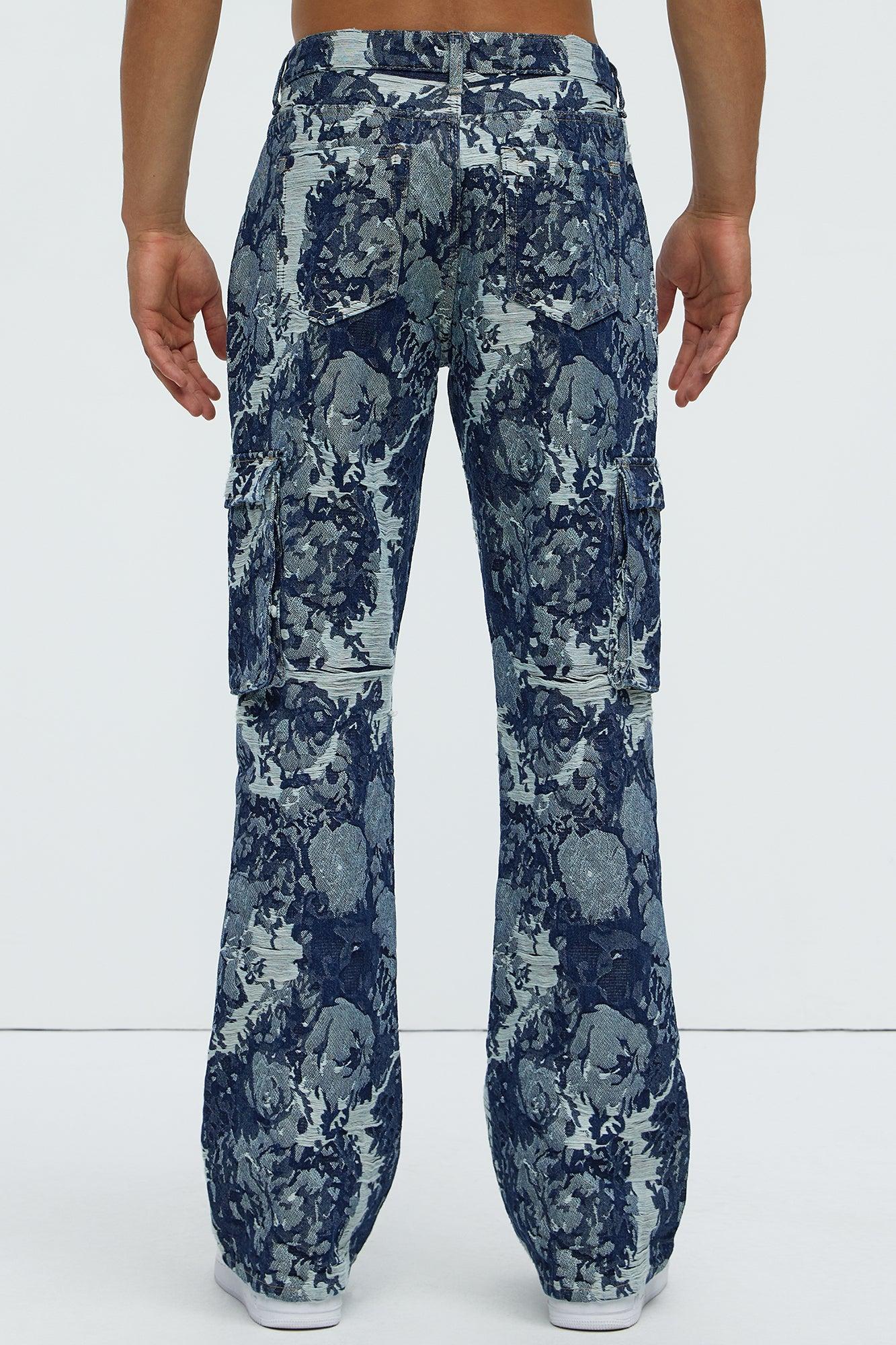 Inspired Stacked Skinny Flare Jeans - Dark Wash Product Image