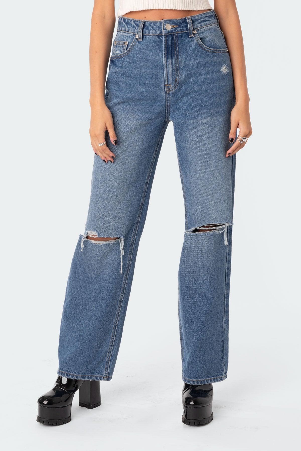 Lori High-Rise Wide Leg Jeans Product Image