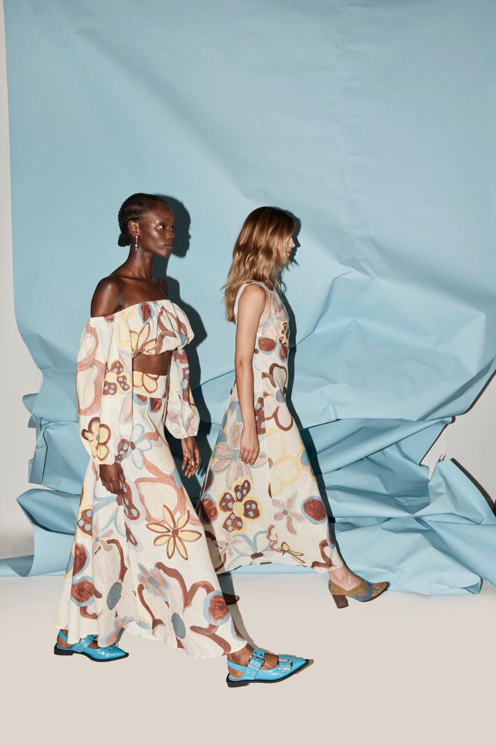 Inka Linen Top Flower Product Image