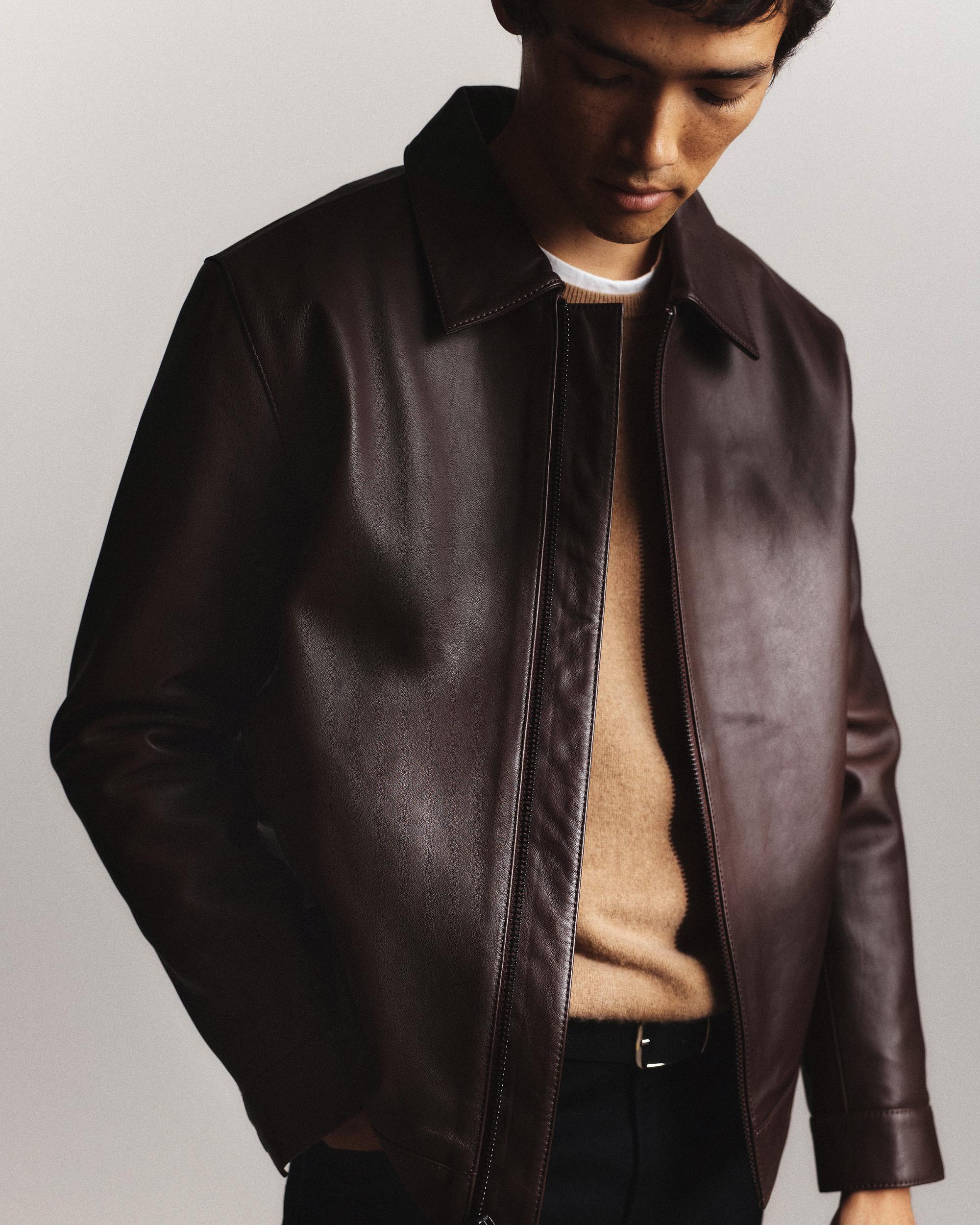 Quince | Men's Harrington Jacket Leather Product Image