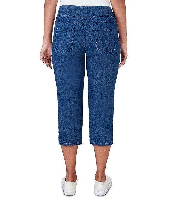 Ruby Rd. Stretch Pull-On Capri Denim Jeans Product Image