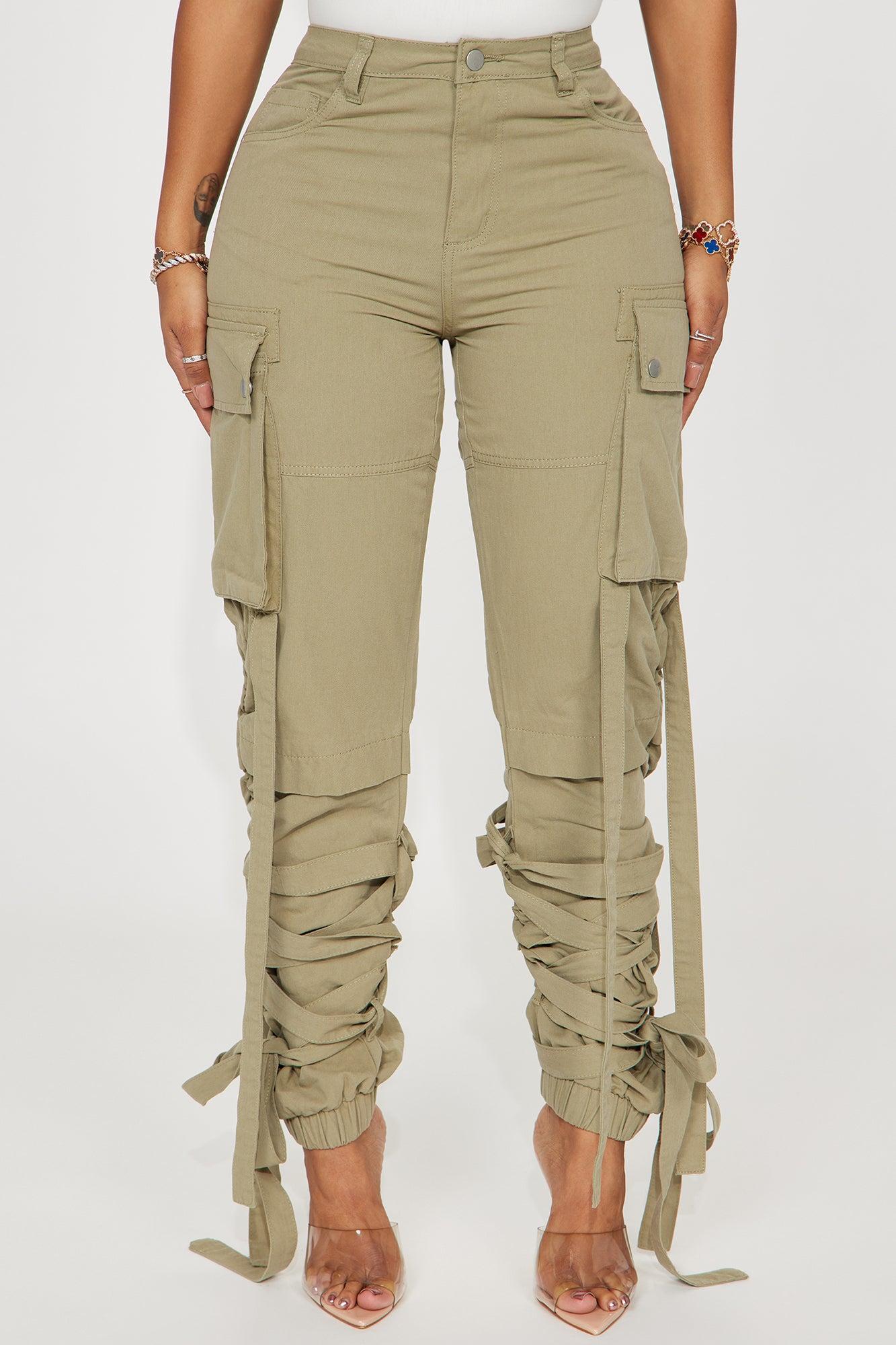 All Tied Up Cargo Jogger - Sage Product Image