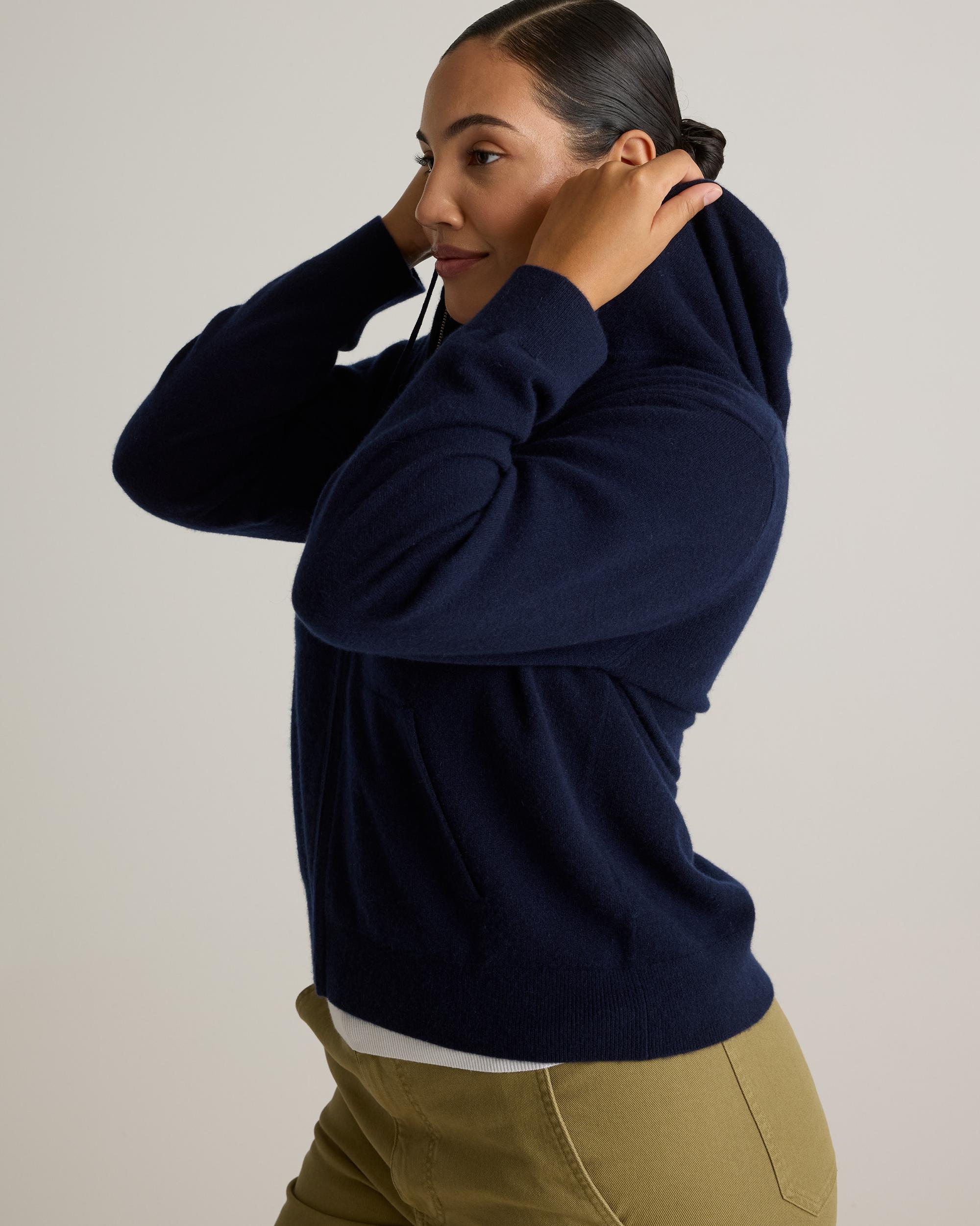 Quince | Women's Mongolian Cashmere Full-Zip Hoodie Product Image