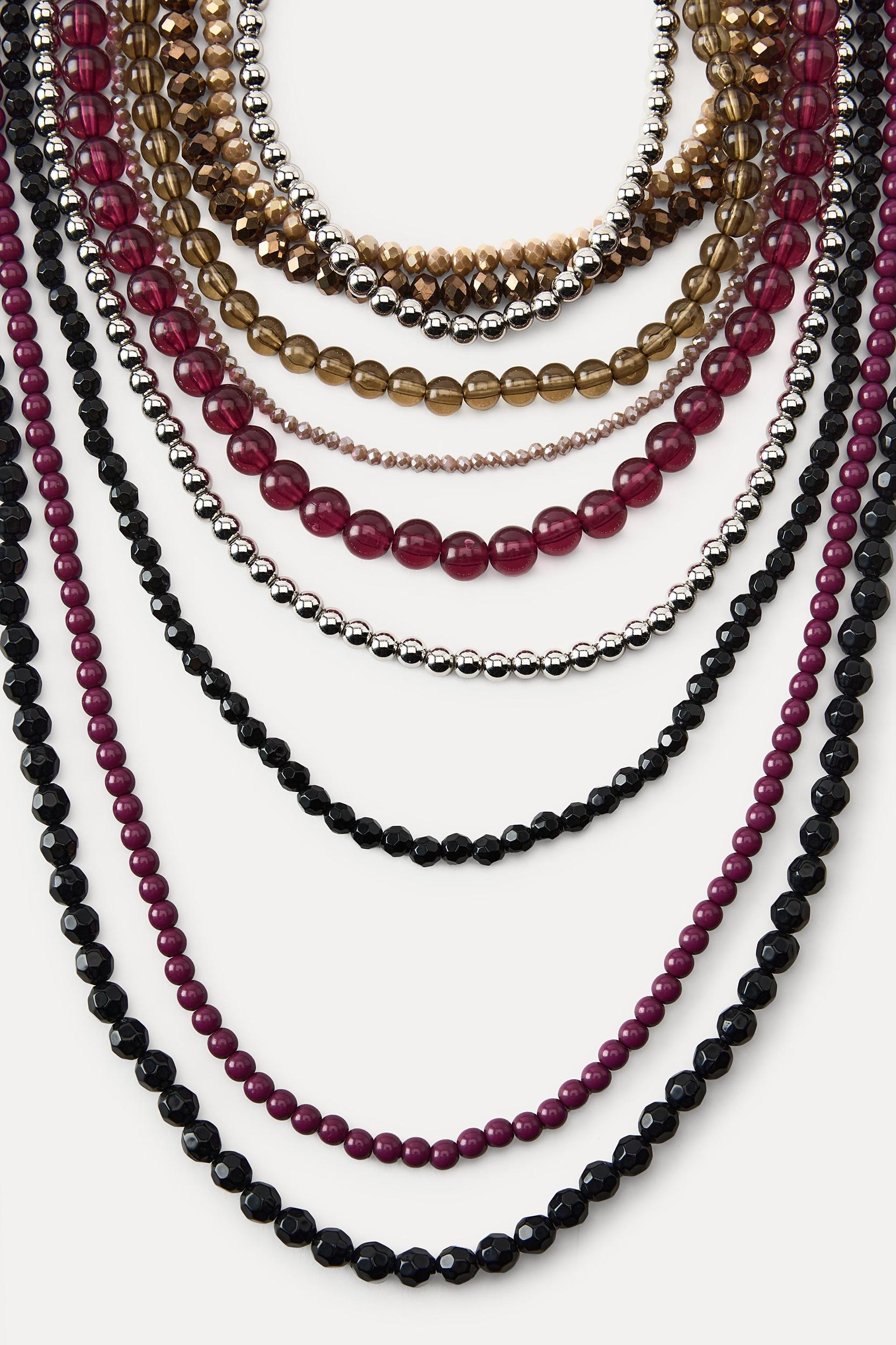 PACK OF 2 MULTI-BEAD NECKLACES Product Image