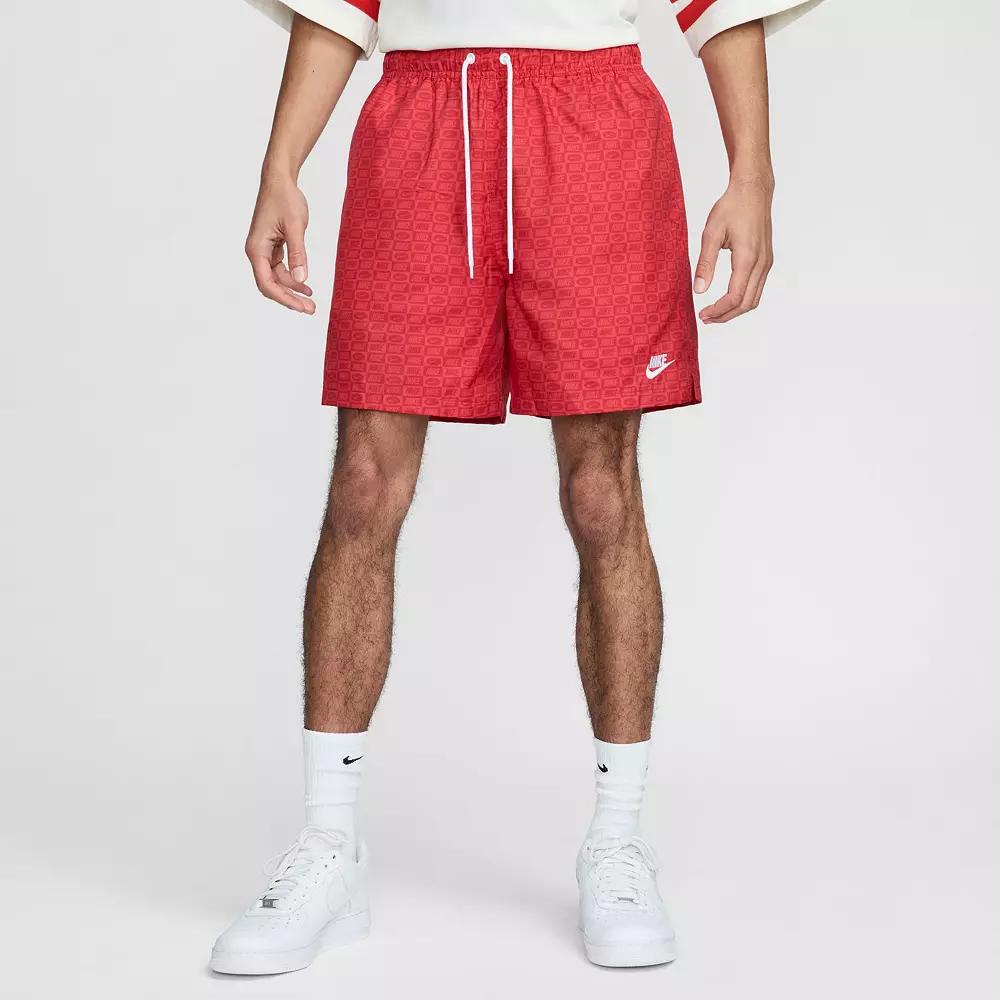 Men's Nike Club Wide Mid-Thigh Drawstring Shorts, Size: XL, University Red Product Image
