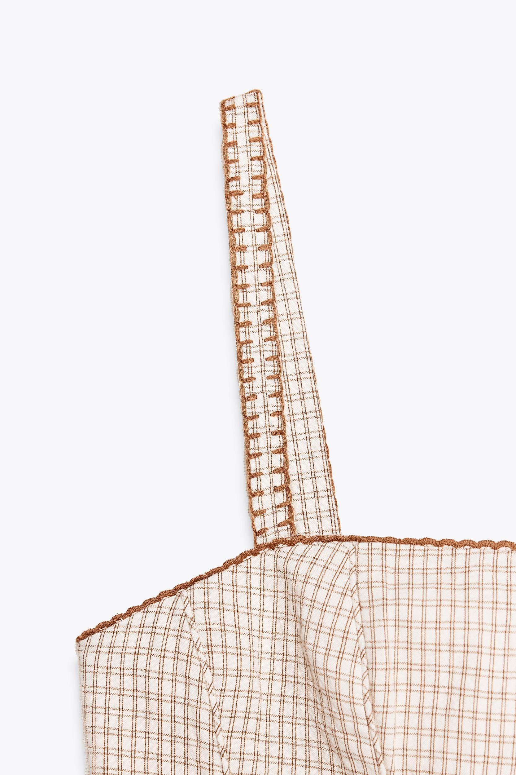 RUFFLED PLAID TOP Product Image