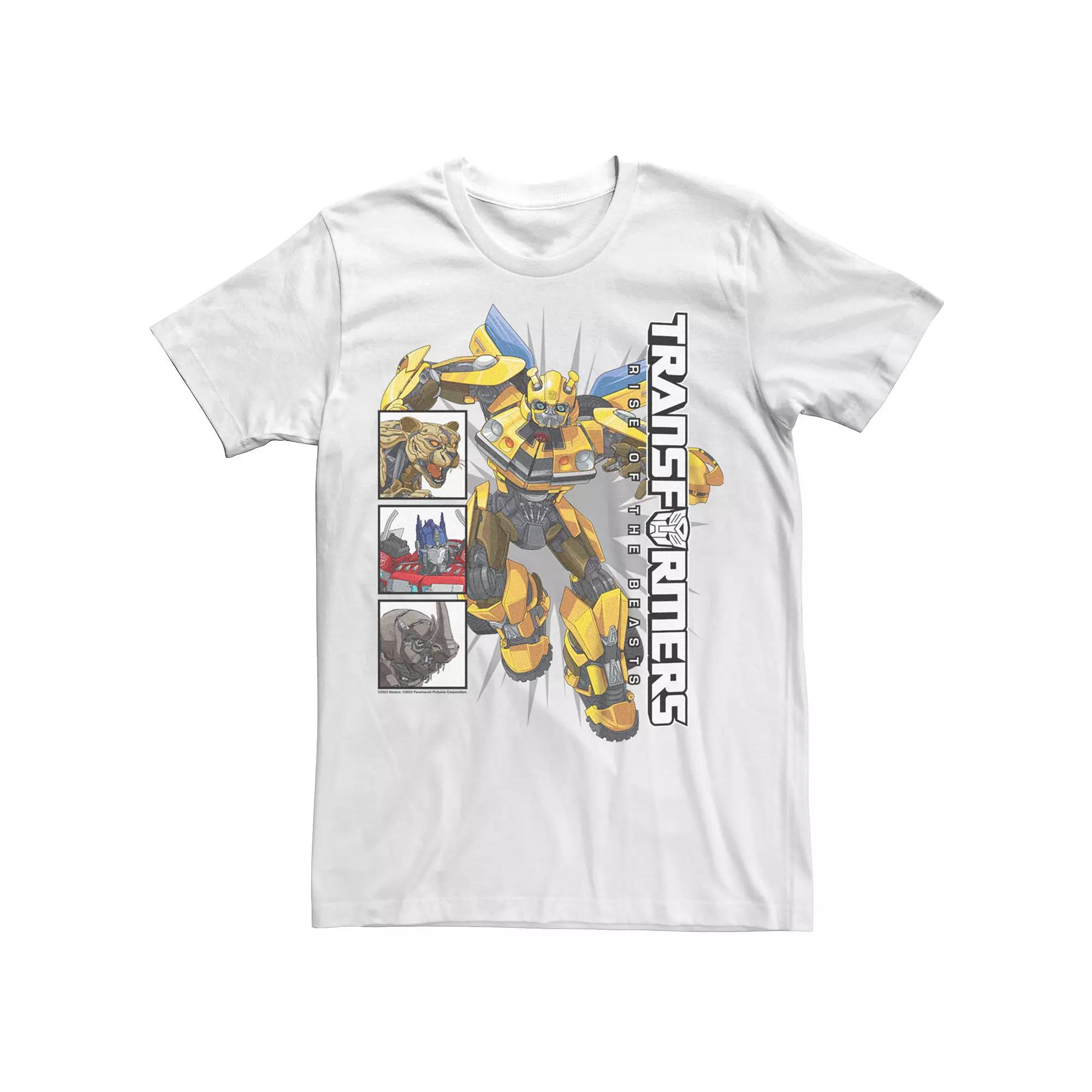 Big & Tall Transformers Rise of the Beasts Autobots Boxes Graphic Tee, Men's, Size: 5XL, White Product Image