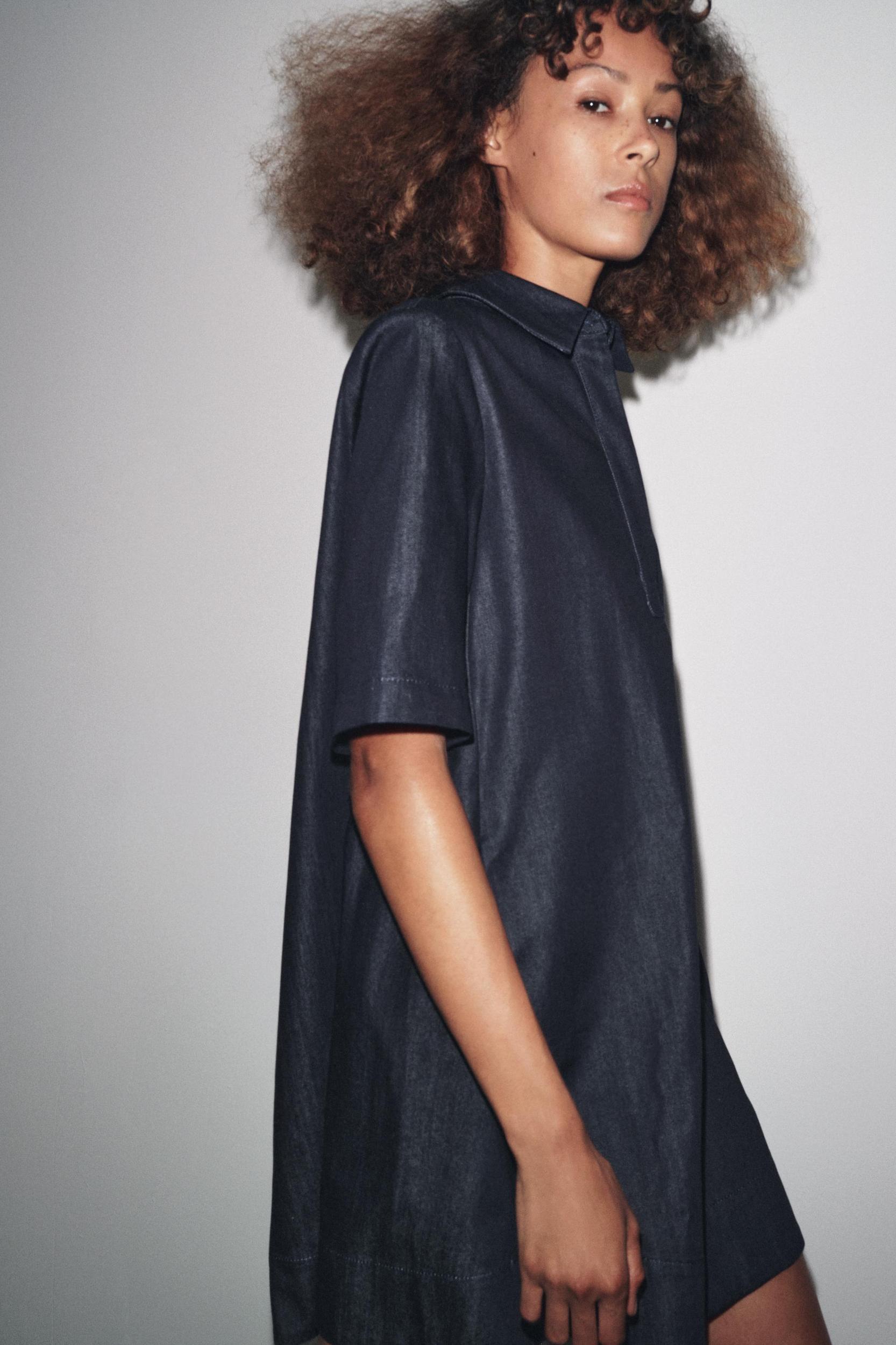 ZW COLLECTION DENIM MINI DRESS Product Image