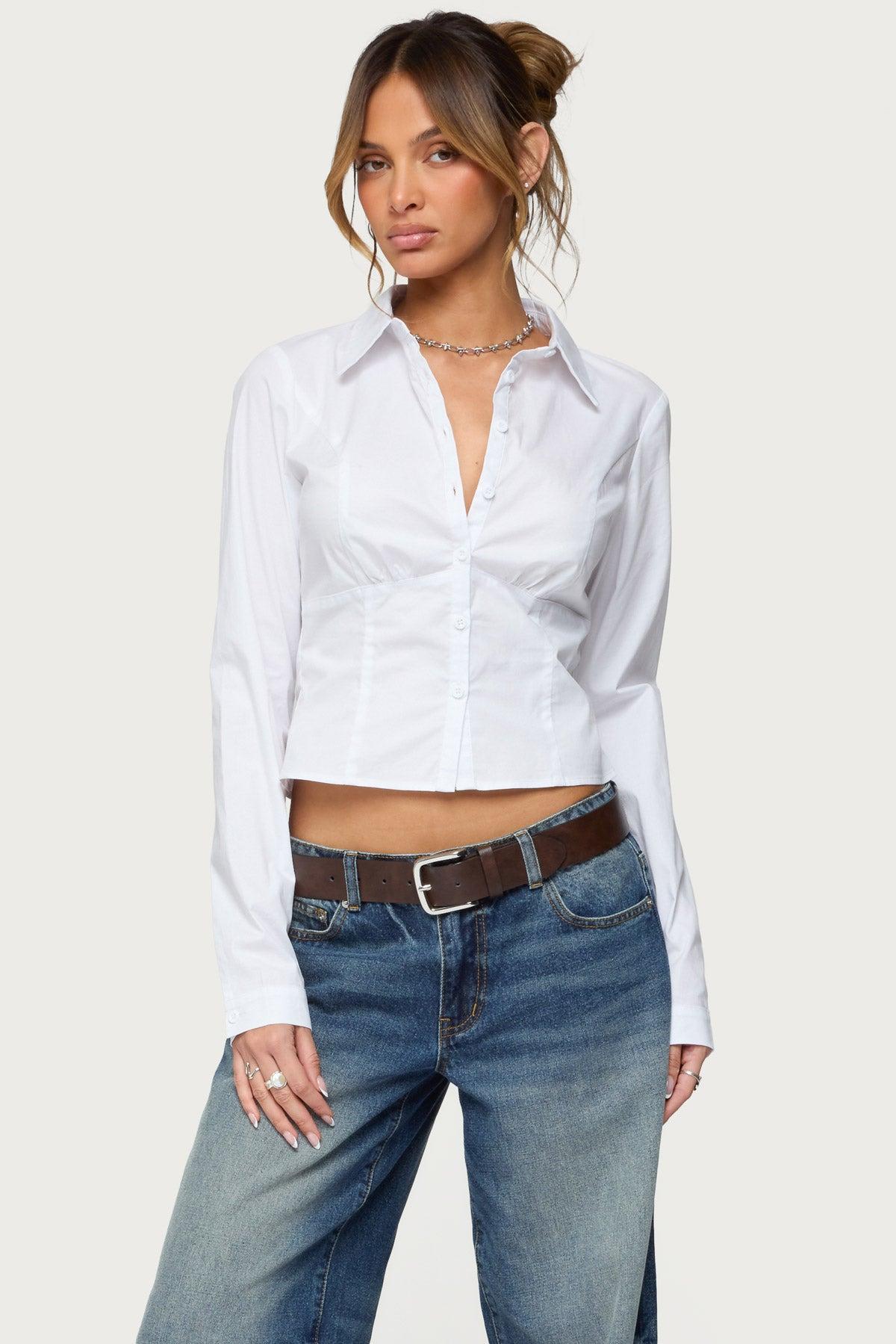 Laurna Tailored Button Up Shirt Product Image