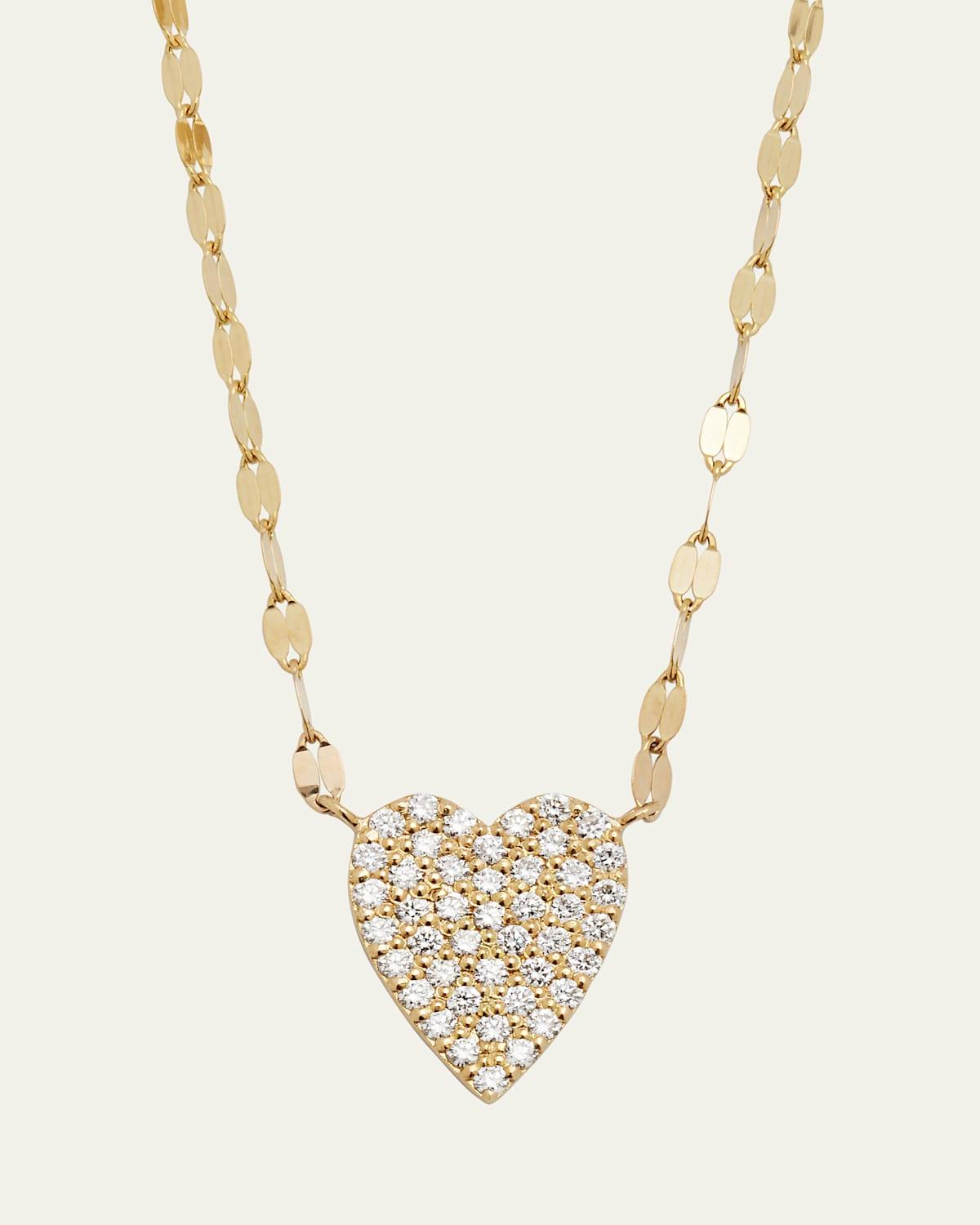 Womens Flawless 14K Yellow Gold & 0.33 TCW Diamond Heart Pendant Necklace Product Image