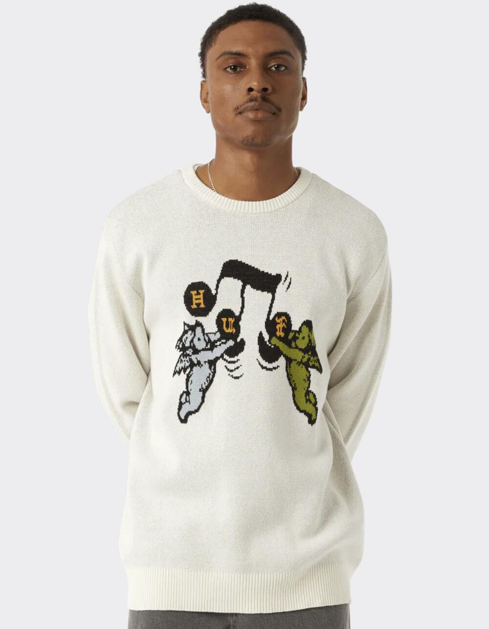 HUF Song Intarsia Mens Sweater - OFF WHITE Product Image