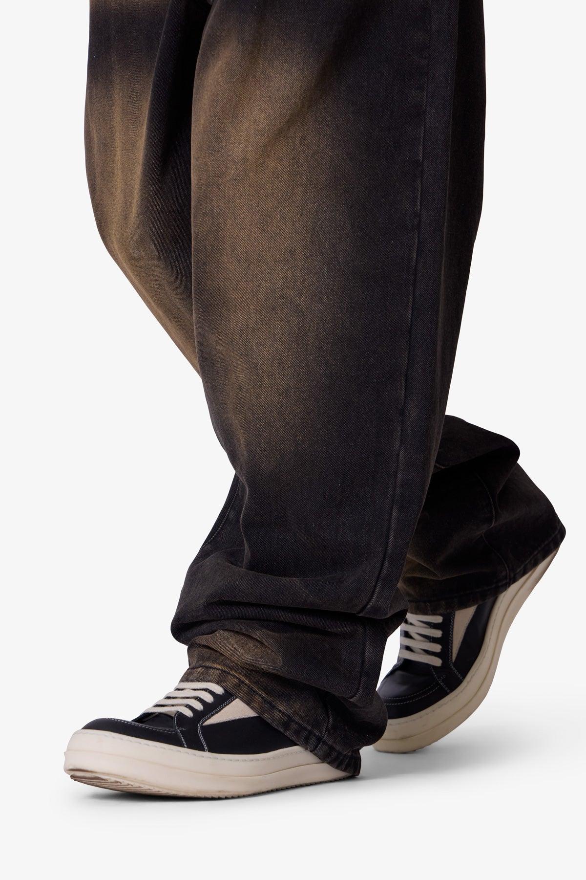 Ultra Baggy Dried Denim - Washed Black Product Image