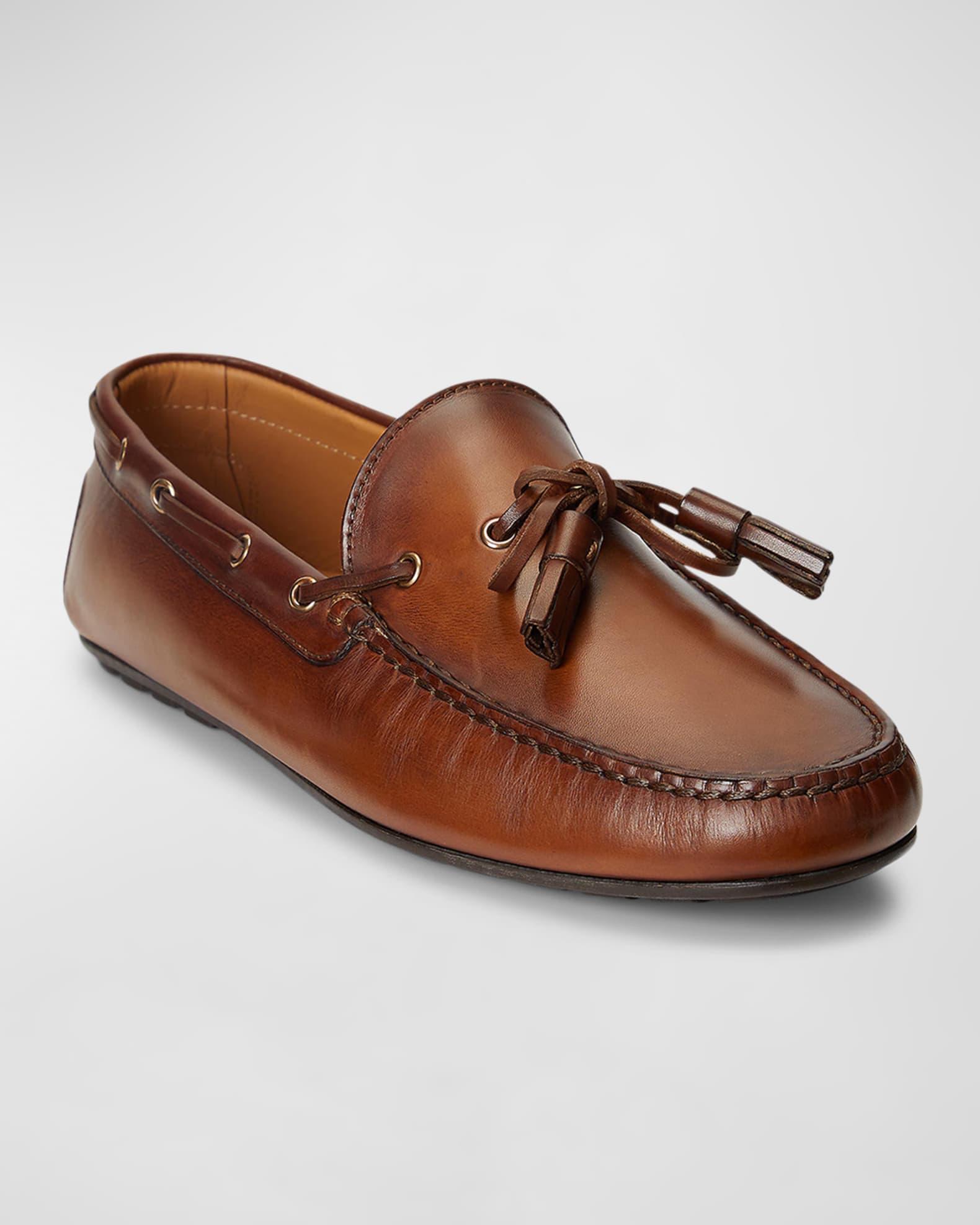 Men's Harold Hand-Burnished Leather Drivers Product Image
