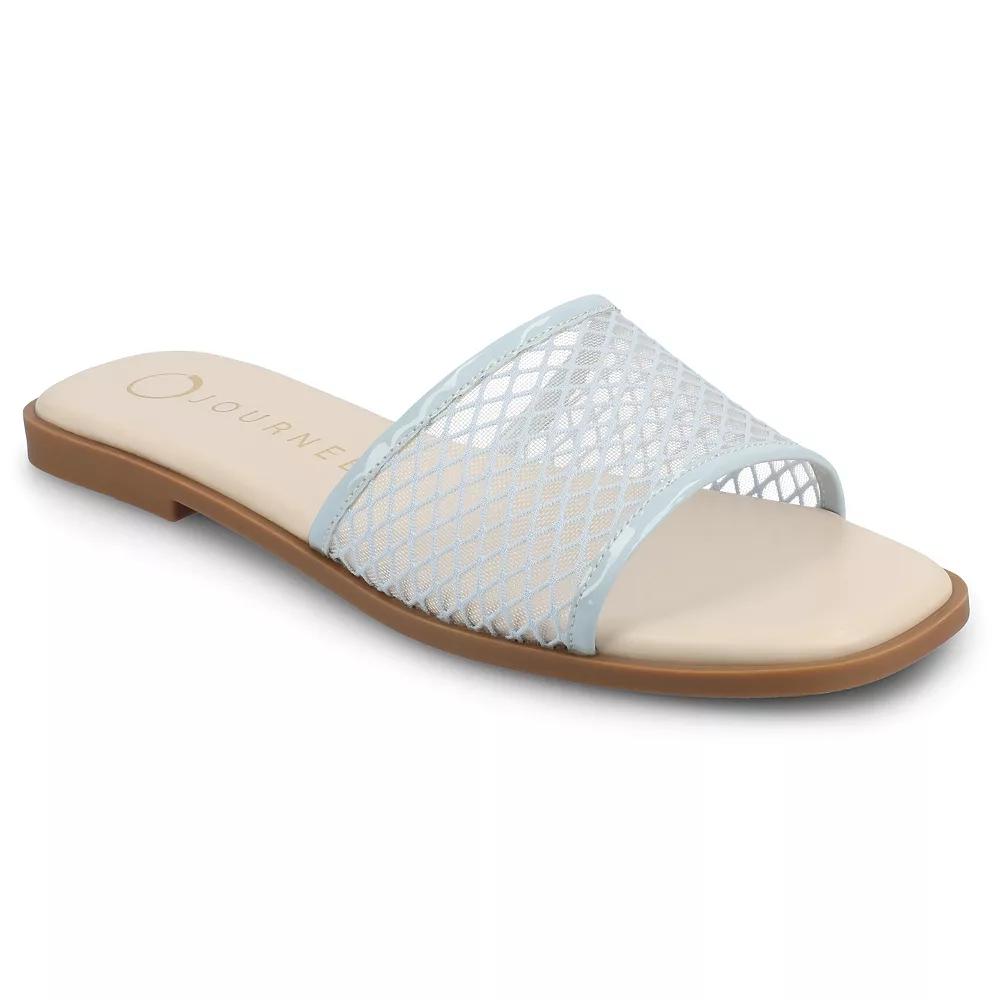 Journee Breckley Women's Slip On Flat Sandals,  Product Image