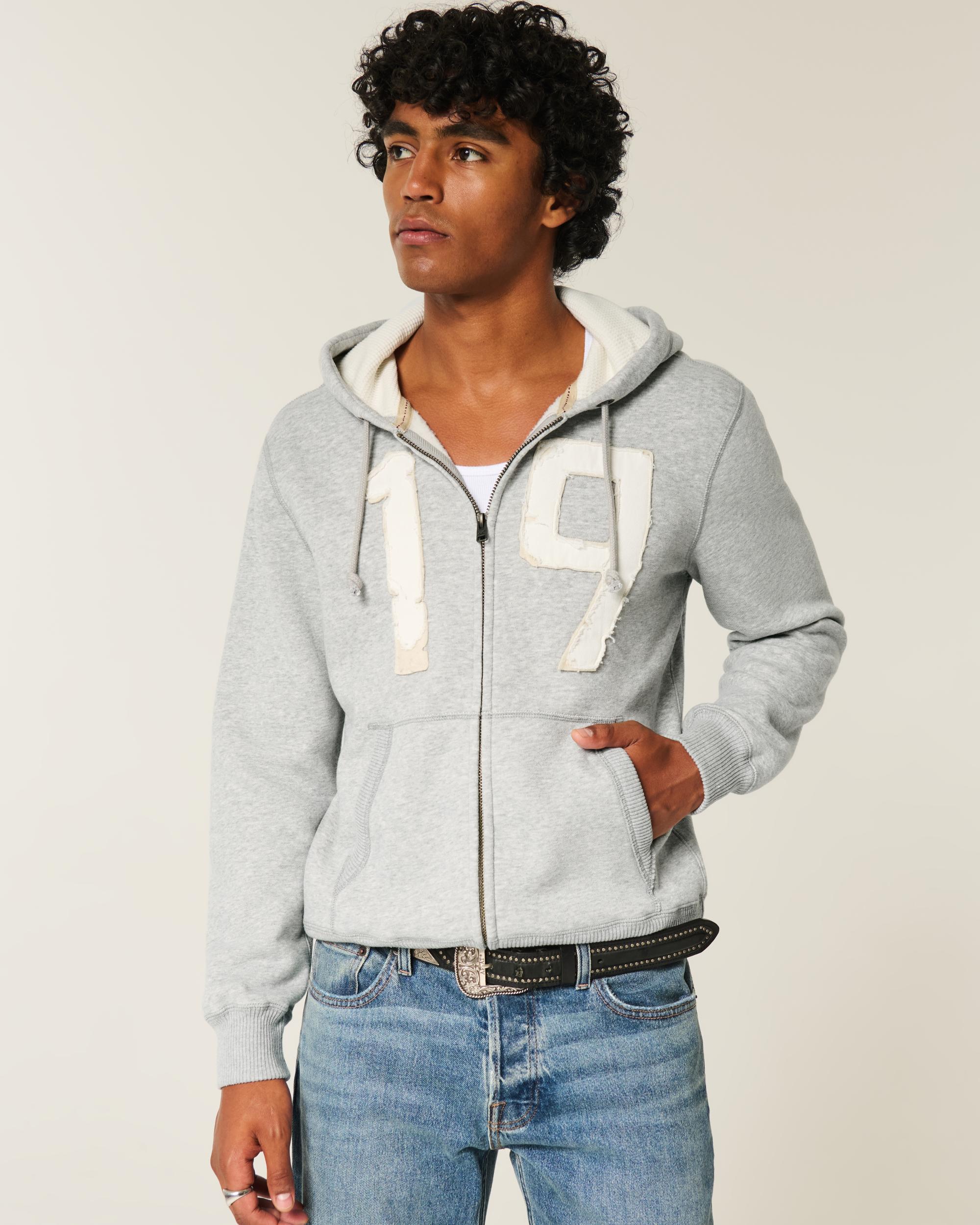 Waffle-Lined Newport Beach Graphic Zip-Up Hoodie Product Image