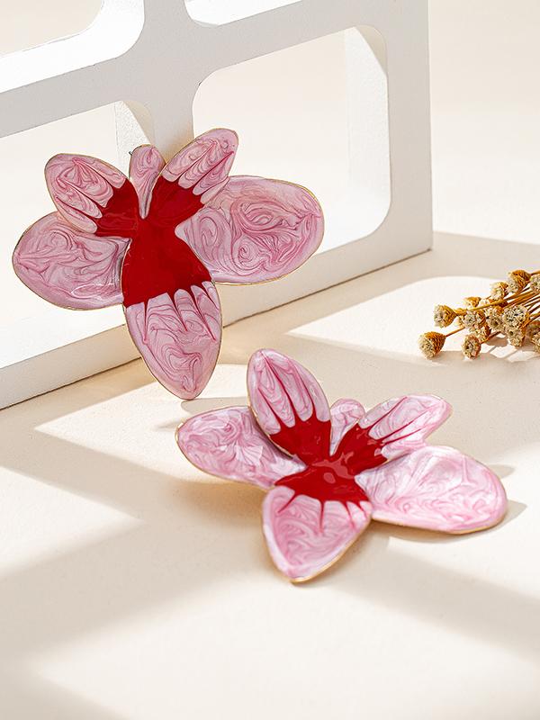 Flower Shape Drop Earrings Product Image