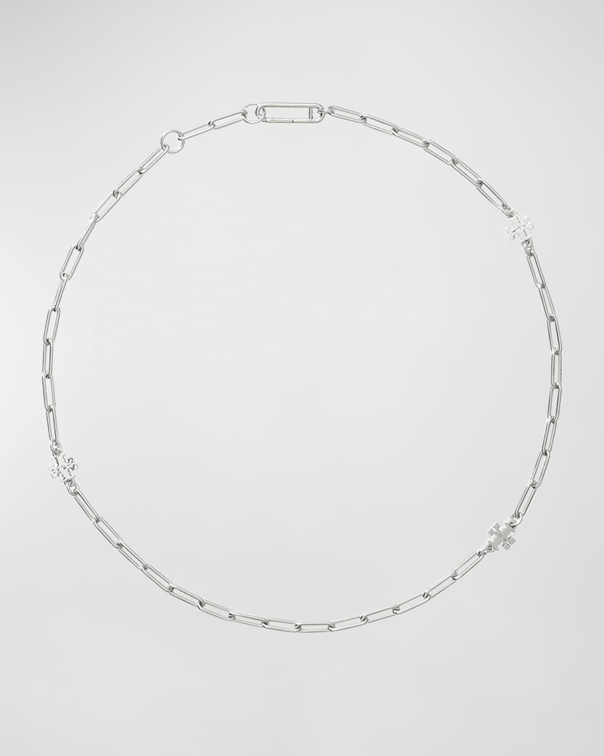 Womens Good Luck 18K-Gold-Plated Or Silvertone Logo Chain Necklace Product Image